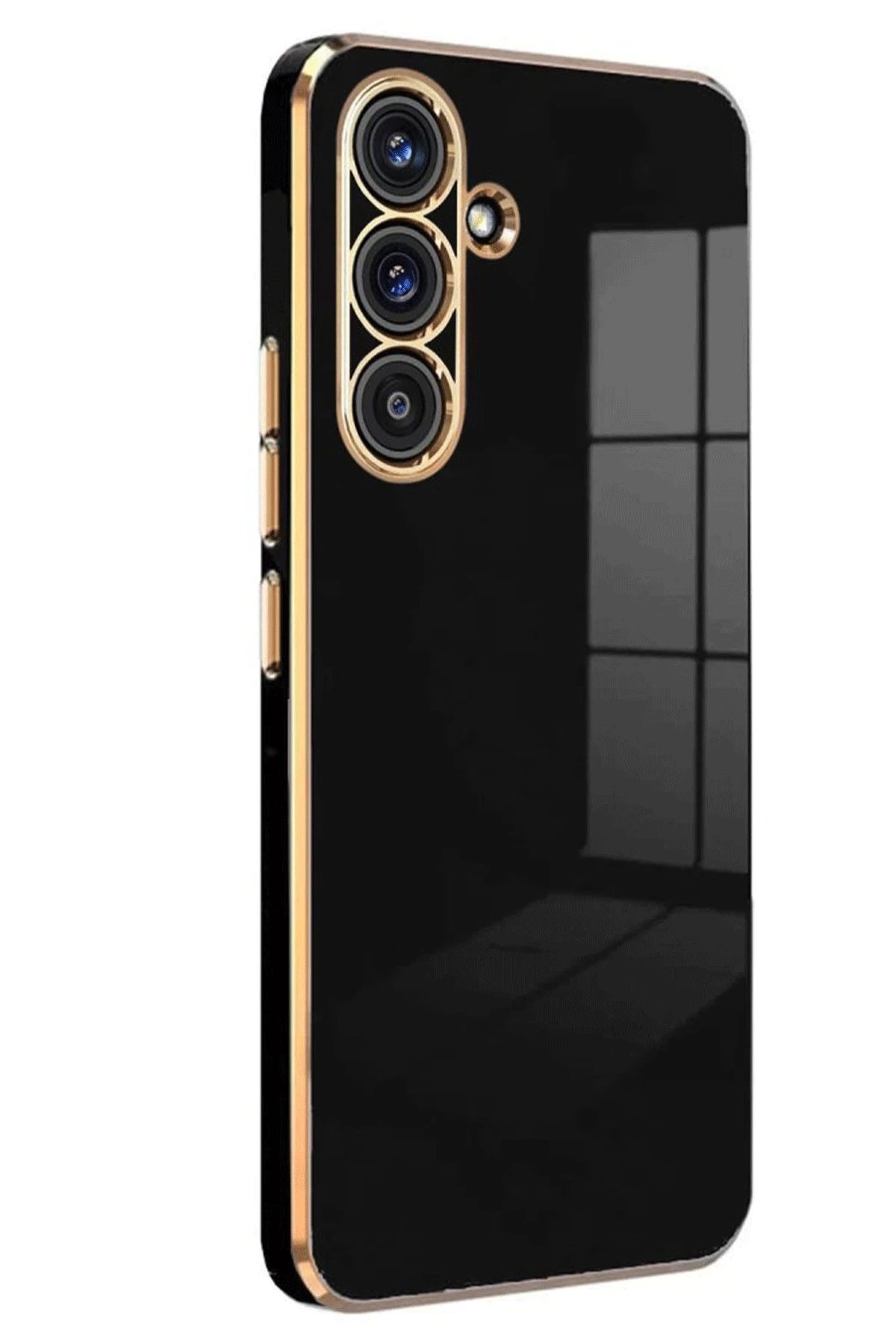 Samsung Galaxy A36 Kılıf Volet Silikon - Siyah-(5796)