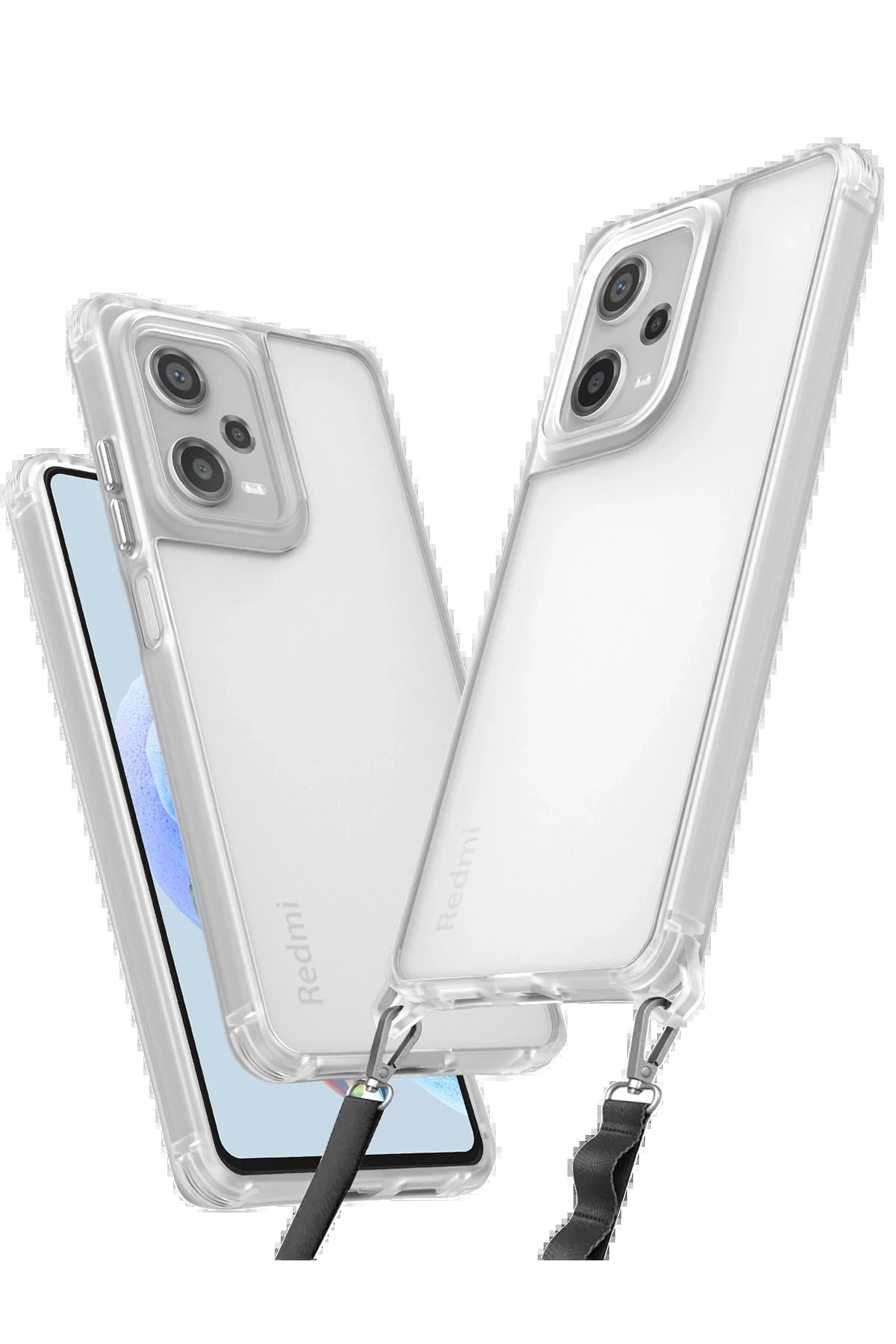 Xiaomi Redmi Note 12 Pro 5G Kılıf Penta Silikon Kılıf - Şeffaf-(5796)