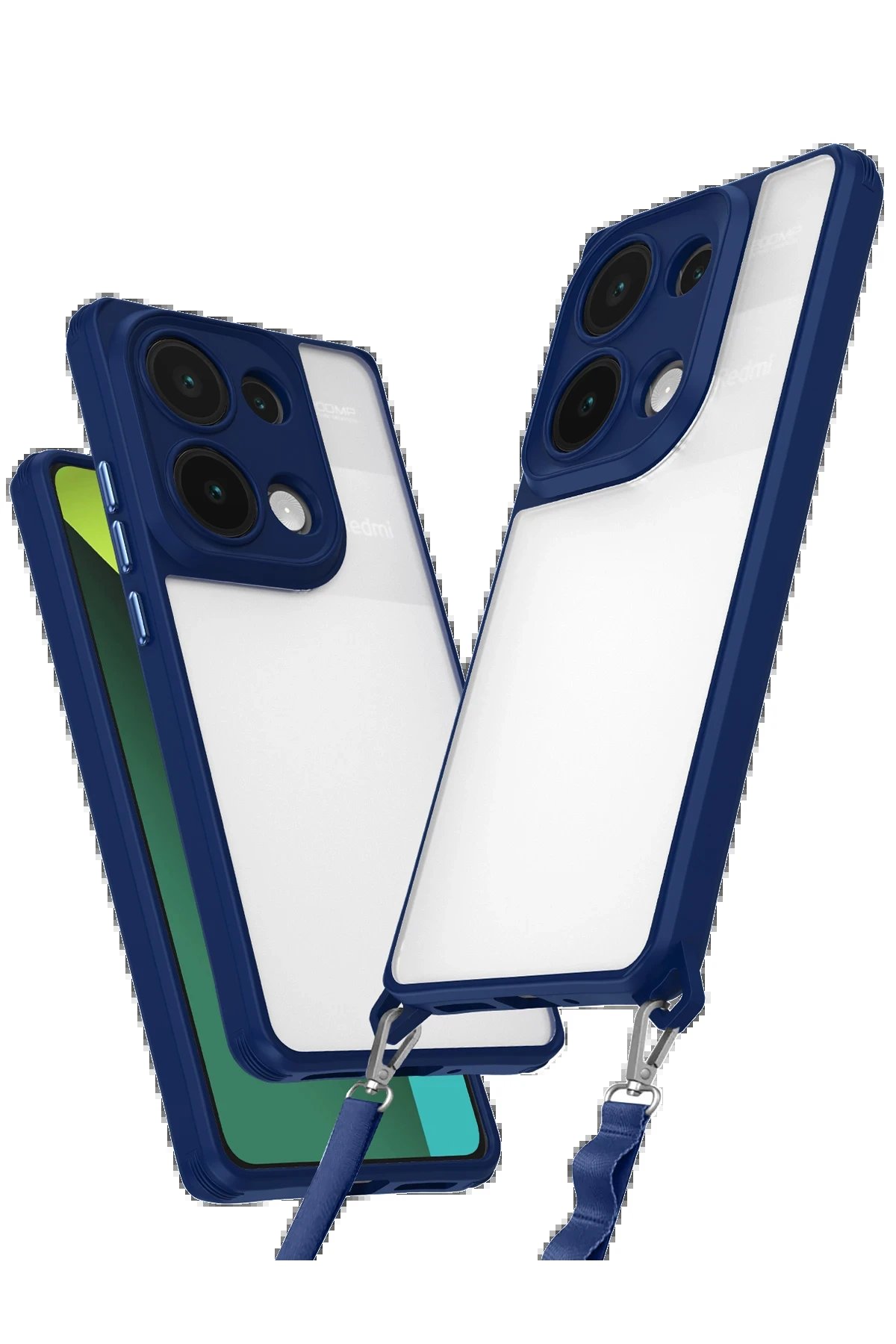 Xiaomi Redmi Note 13 Pro 4G Kılıf Penta Silikon Kılıf - Lacivert-(5796)