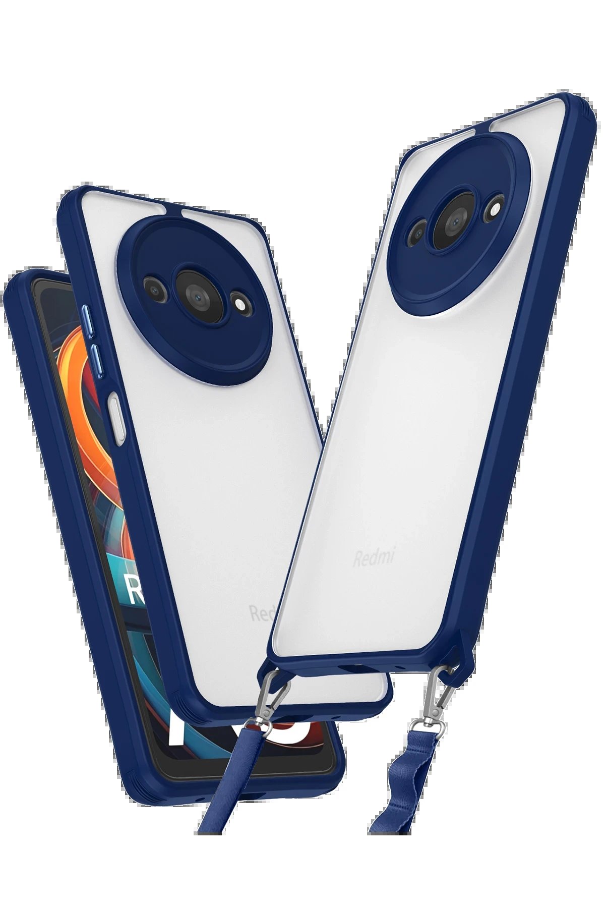 Xiaomi Redmi A3 4G Kılıf Penta Silikon Kılıf - Lacivert-(5796)