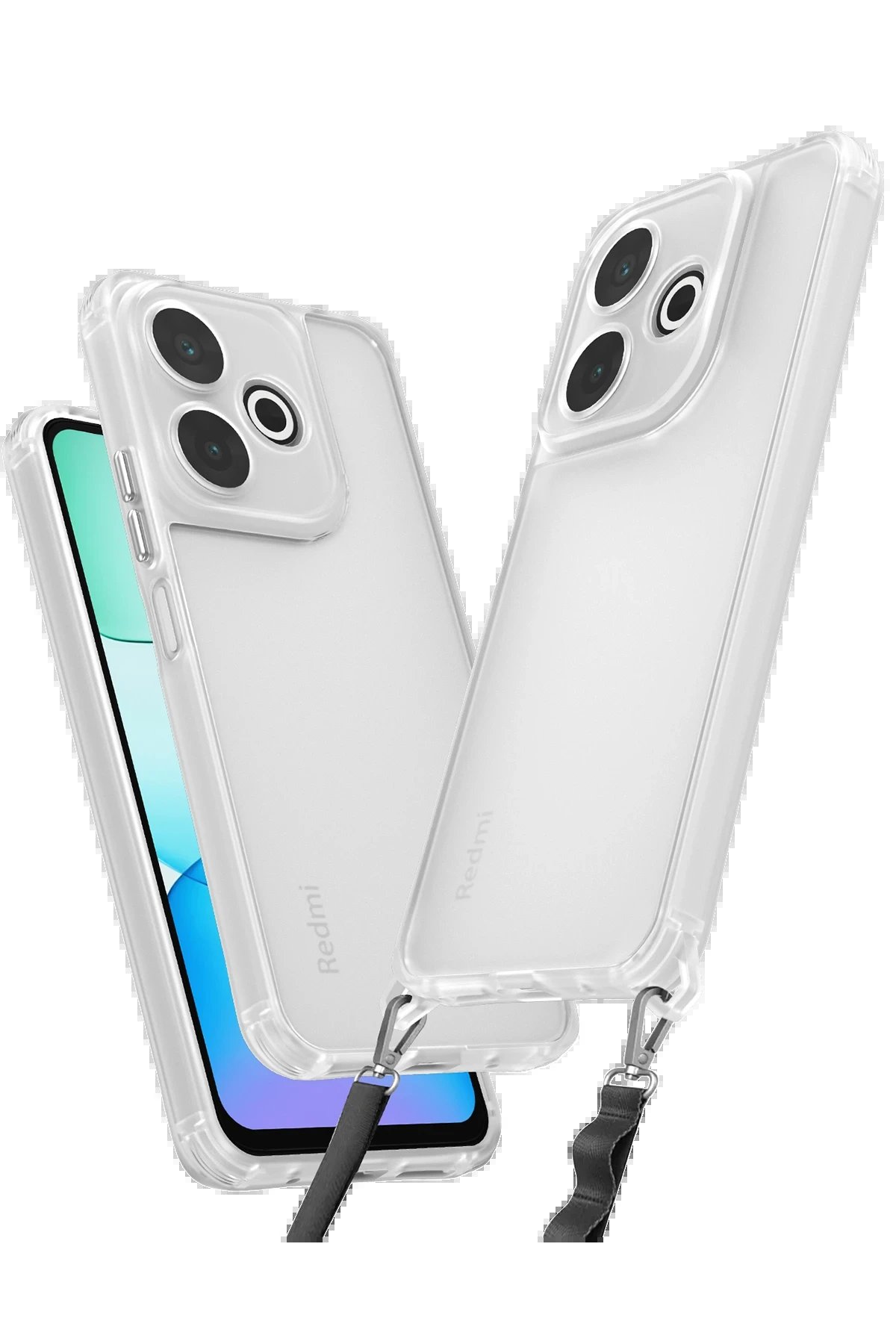 Xiaomi Redmi 13 4G Kılıf Penta Silikon Kılıf - Şeffaf-(5796)