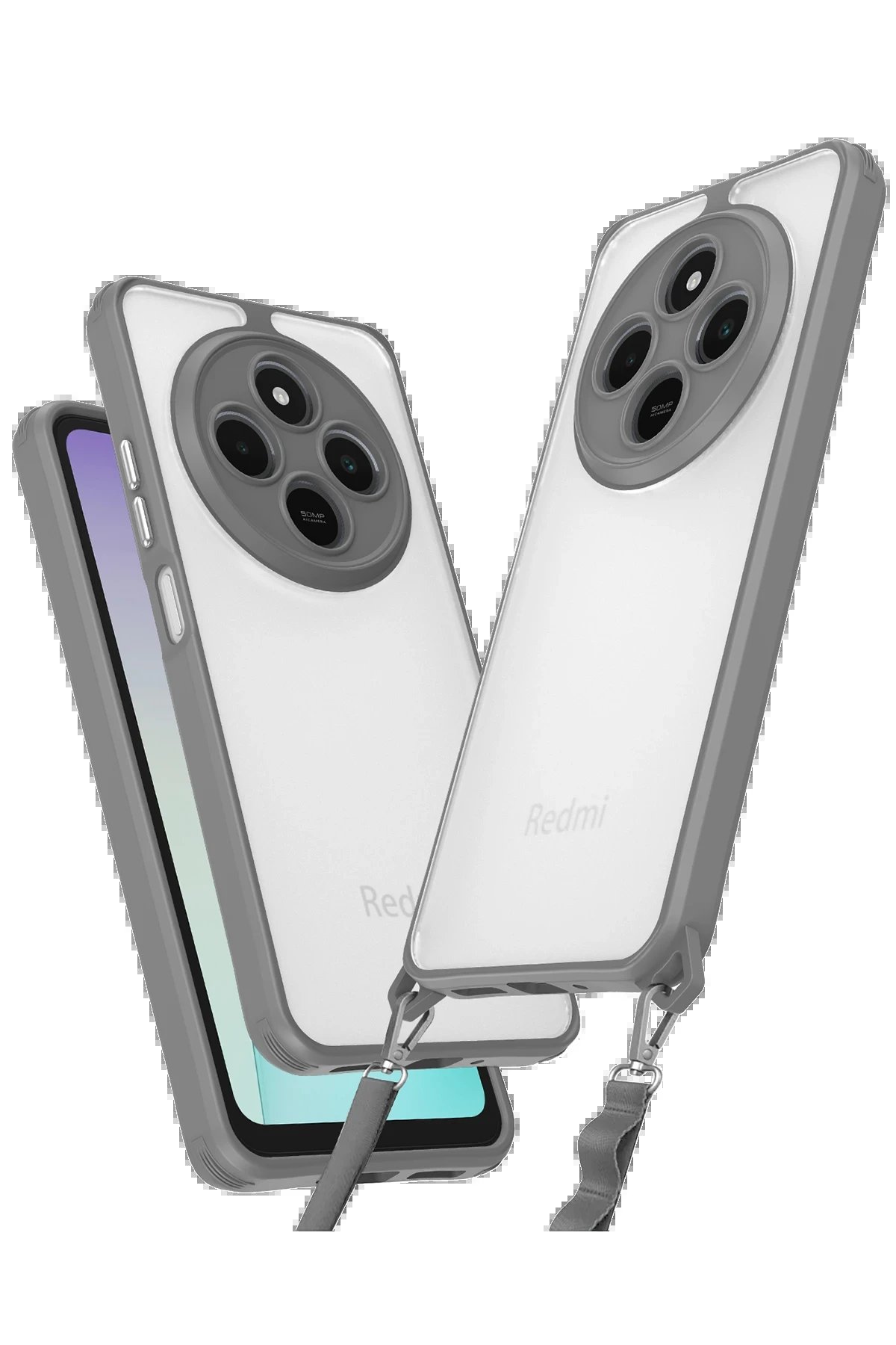 Xiaomi Redmi 14C Kılıf Penta Silikon Kılıf - Titan Gri-(5796)