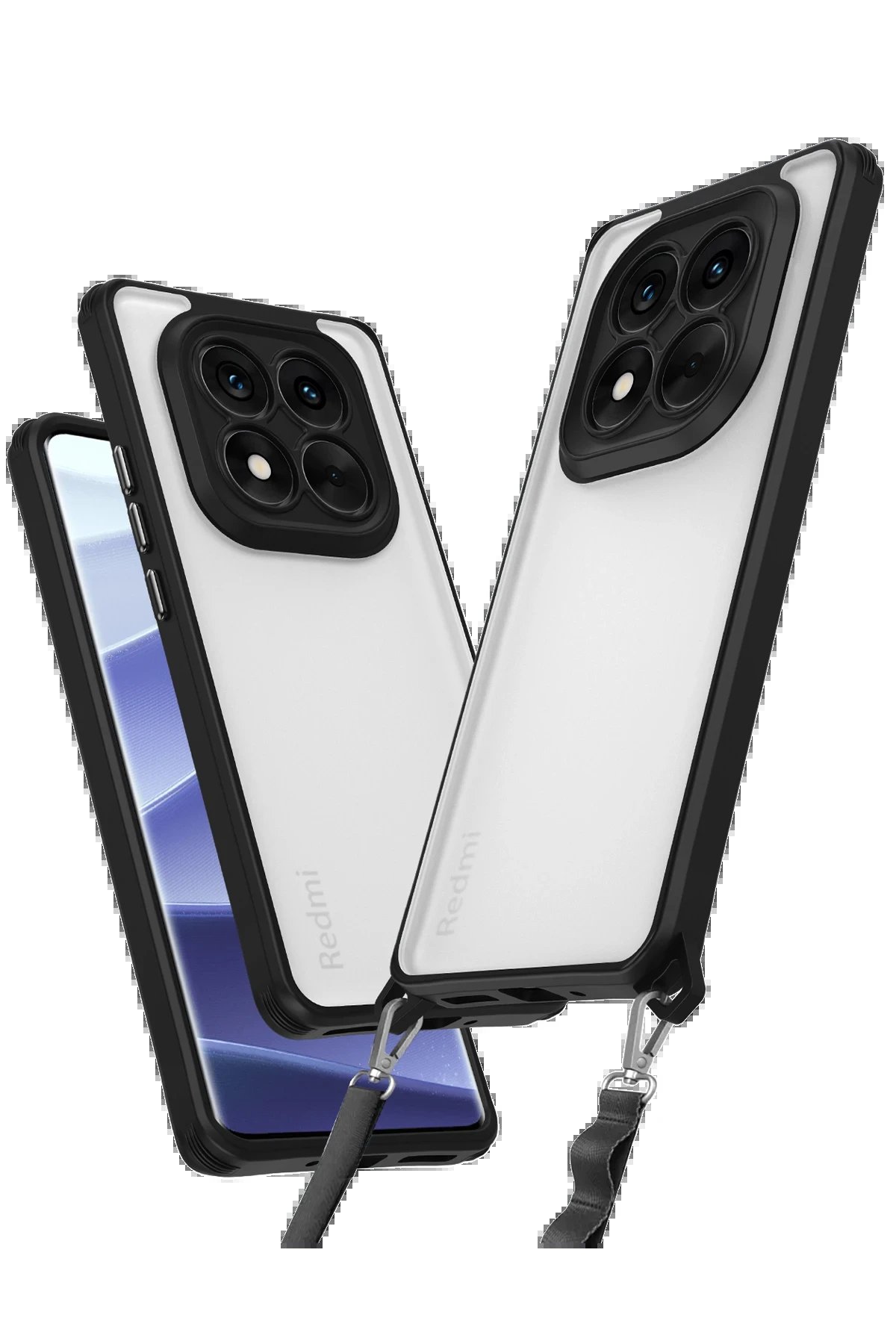 Xiaomi Redmi Note 14 Pro 5G Kılıf Penta Silikon Kılıf - Siyah-(5796)