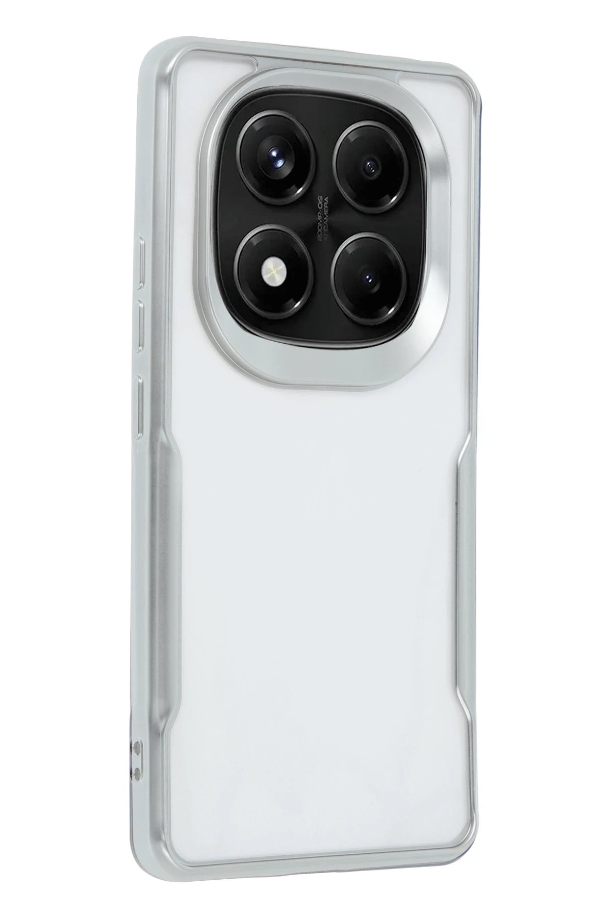 Xiaomi Redmi Note 14 Pro Plus Kılıf Boyi Silikon Kapak - Gümüş-(5796)