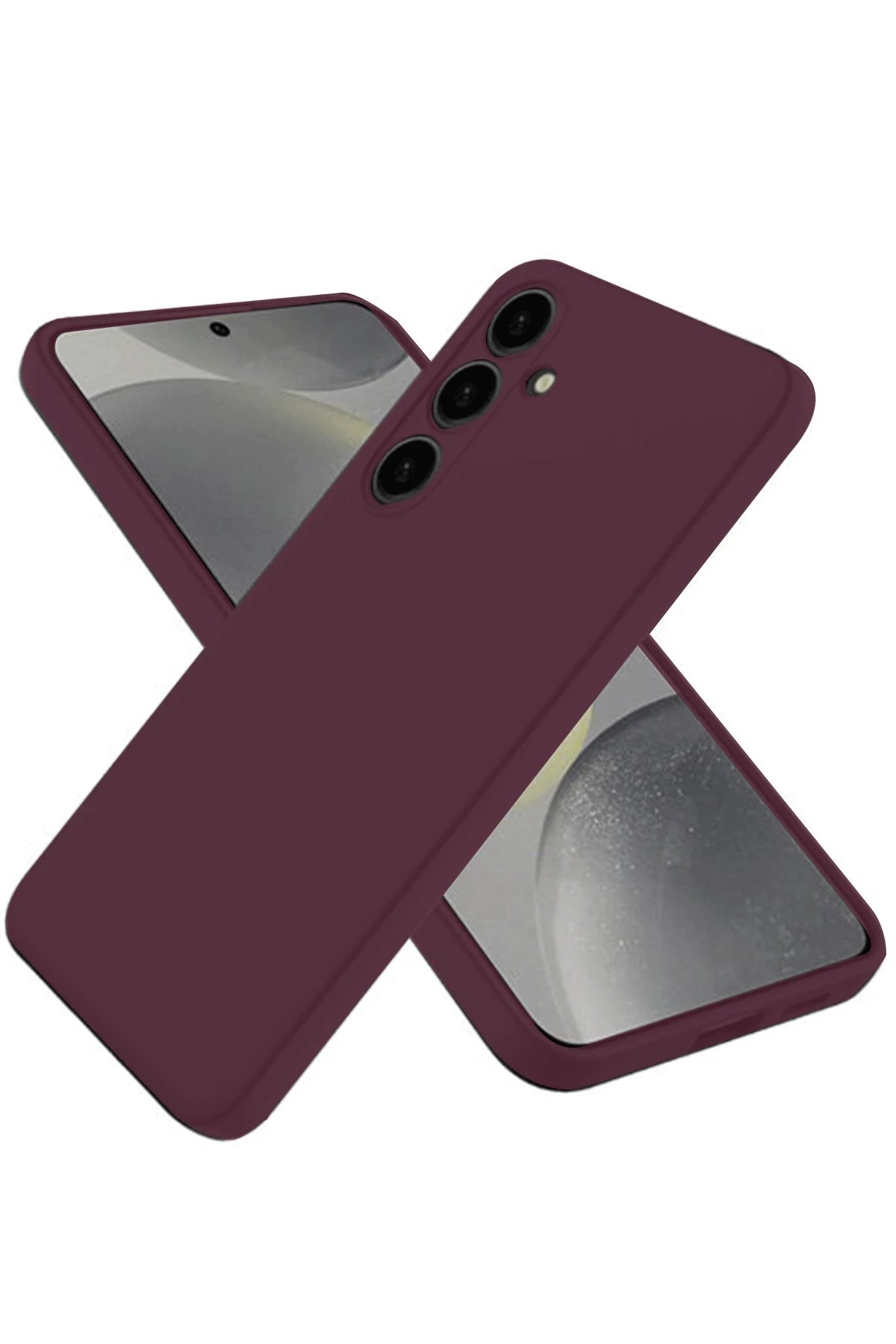 Samsung Galaxy A26 Kılıf First Silikon - Mürdüm-(5796)
