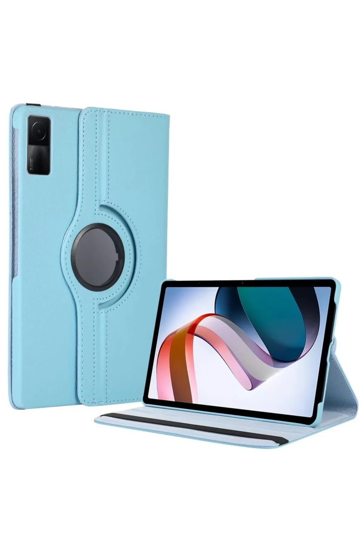 Xiaomi Redmi Pad SE 4G Kılıf 360 Tablet Deri Kılıf - Turkuaz-(5796)