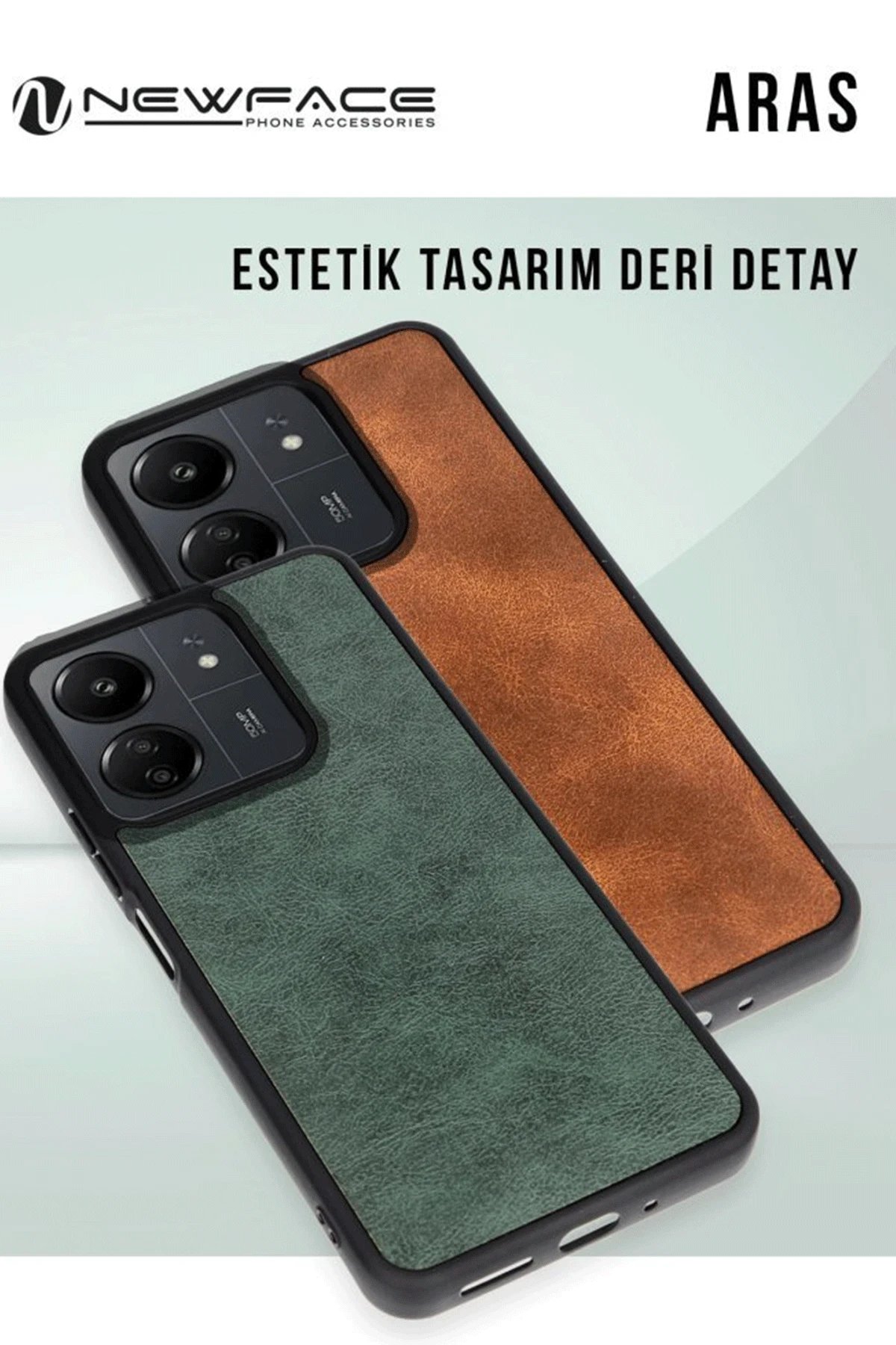 Samsung Galaxy A26 Kılıf Aras Deri Kapak - Lacivert-(5796)