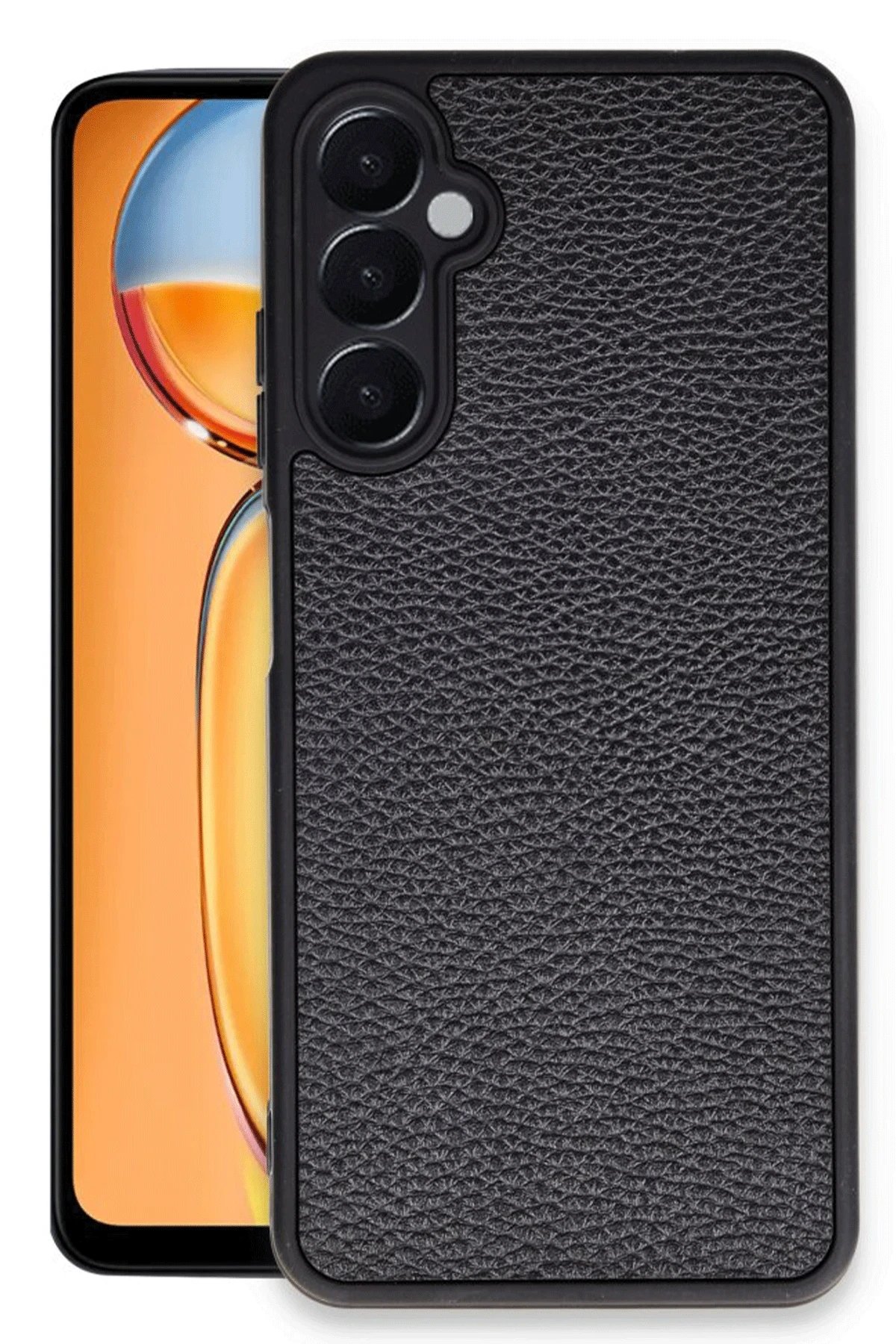 Samsung Galaxy A36 Kılıf Aras Deri Kapak - Siyah-(5796)