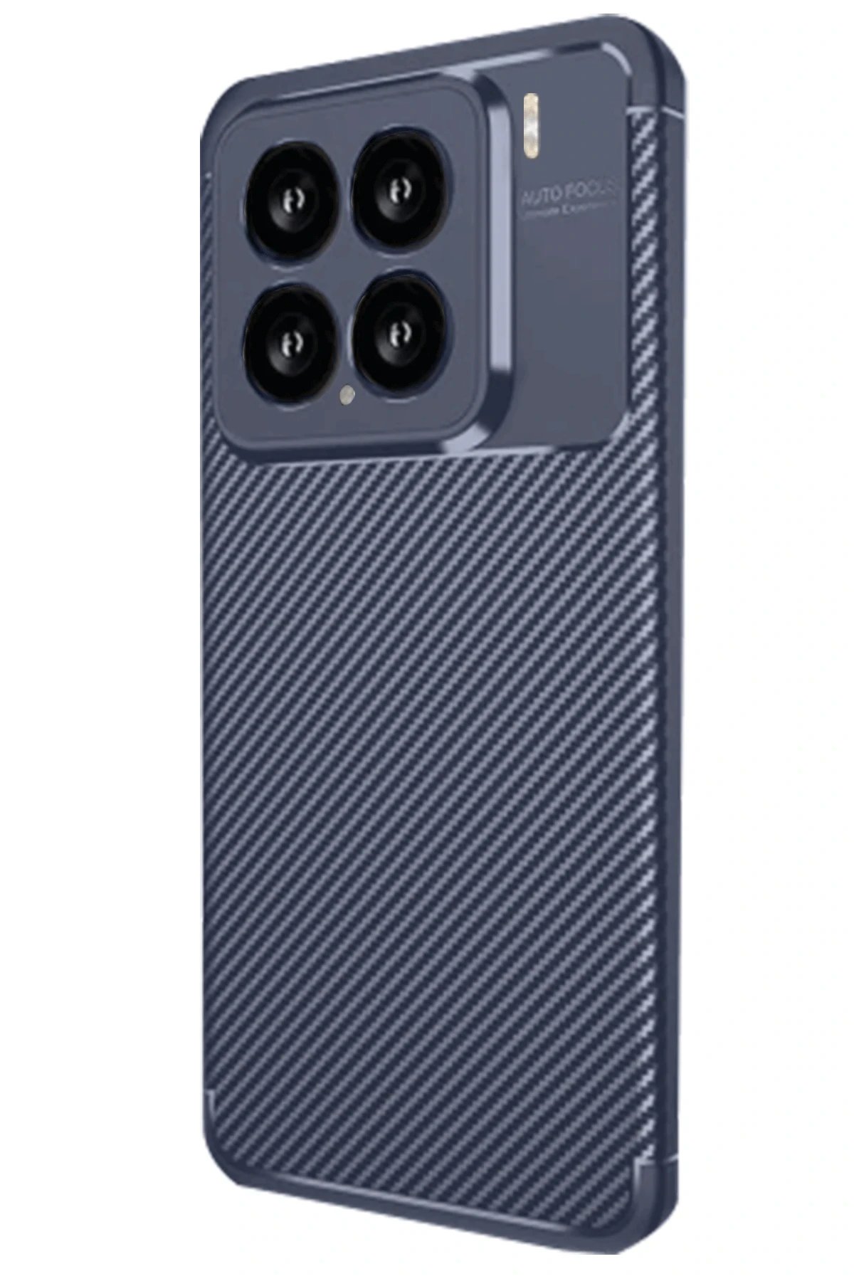 Xiaomi Mi 15 Kılıf Auto Focus Karbon Kapak - Lacivert-(5796)