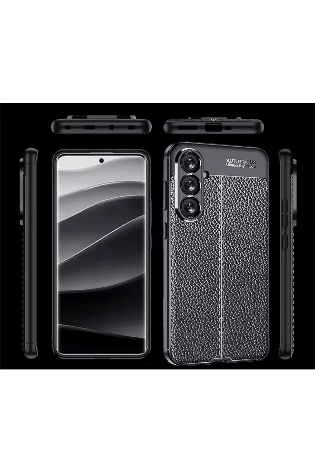 Samsung A56 Kılıf Auto Focus Kapak - Siyah-(5796)
