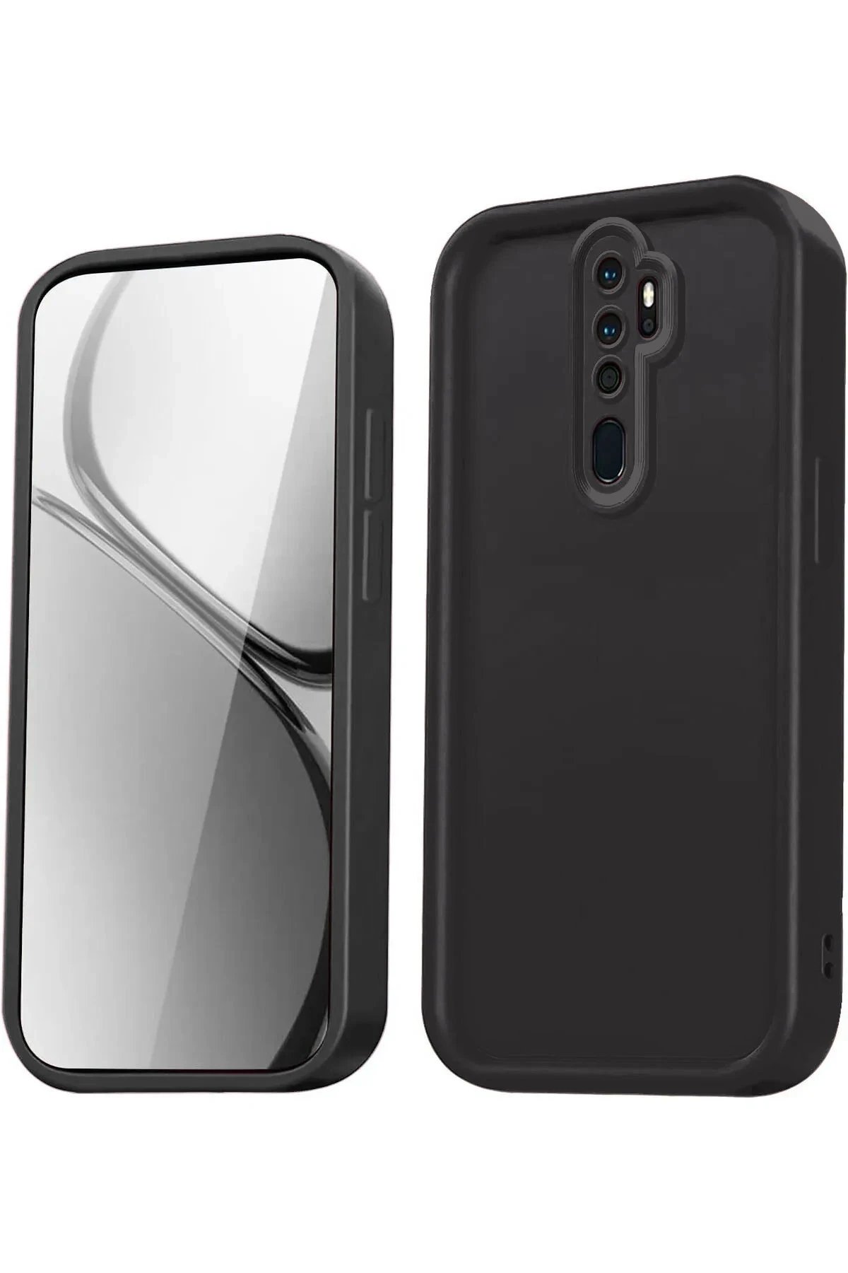 Xiaomi Redmi Note 8 Pro Kılıf Viera Silikon - Siyah-(5796)