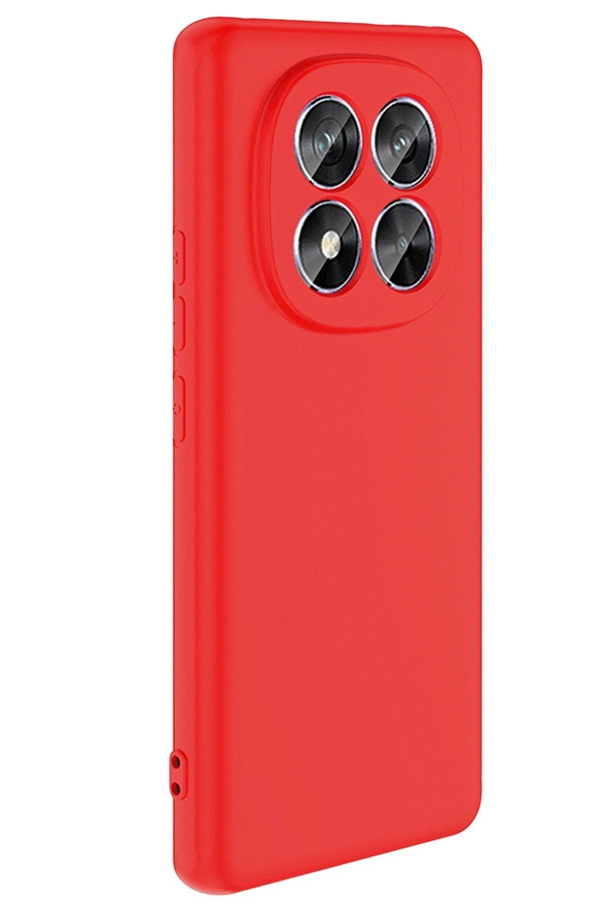 Xiaomi Redmi Note 14 Pro 5G Kılıf Nano içi Kadife Silikon - Kırmızı-(5796)