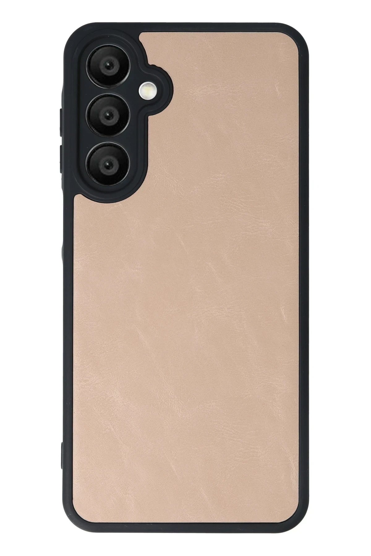Samsung Galaxy A15 4G Kılıf Aras Deri Kapak - Pudra-(5796)