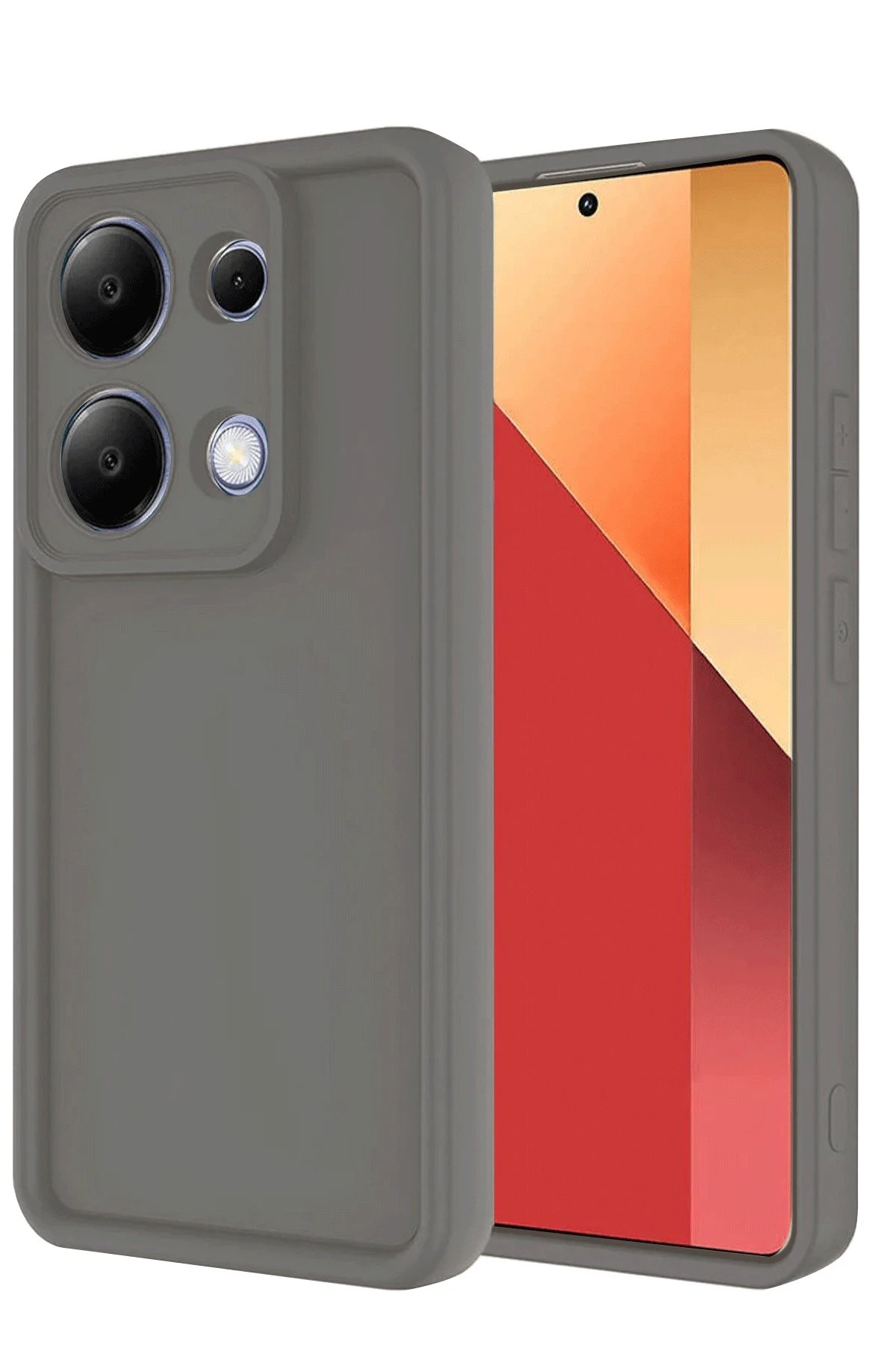 Xiaomi Redmi Note 13 Pro 4G Kılıf Viera Silikon - Gri-(5796)