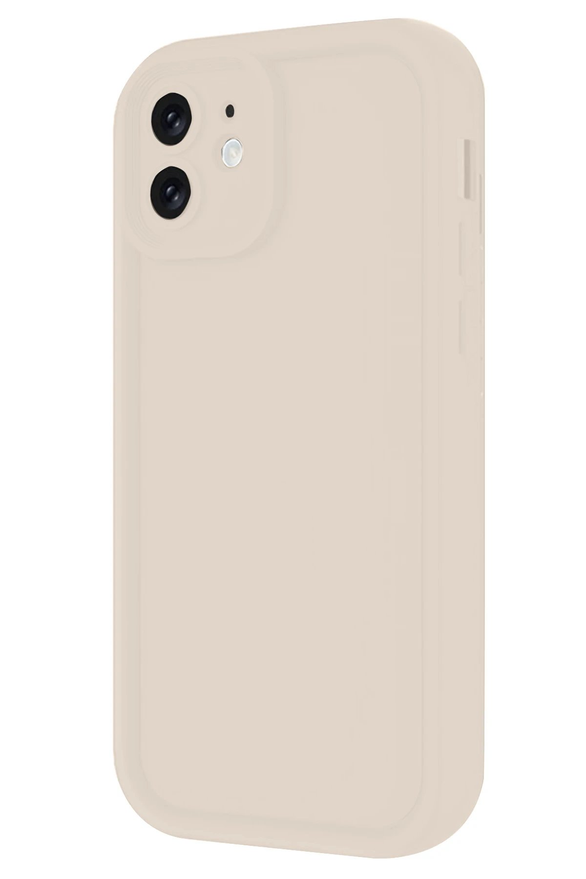 iPhone 11 Kılıf Viera Silikon - Krem-(5796)