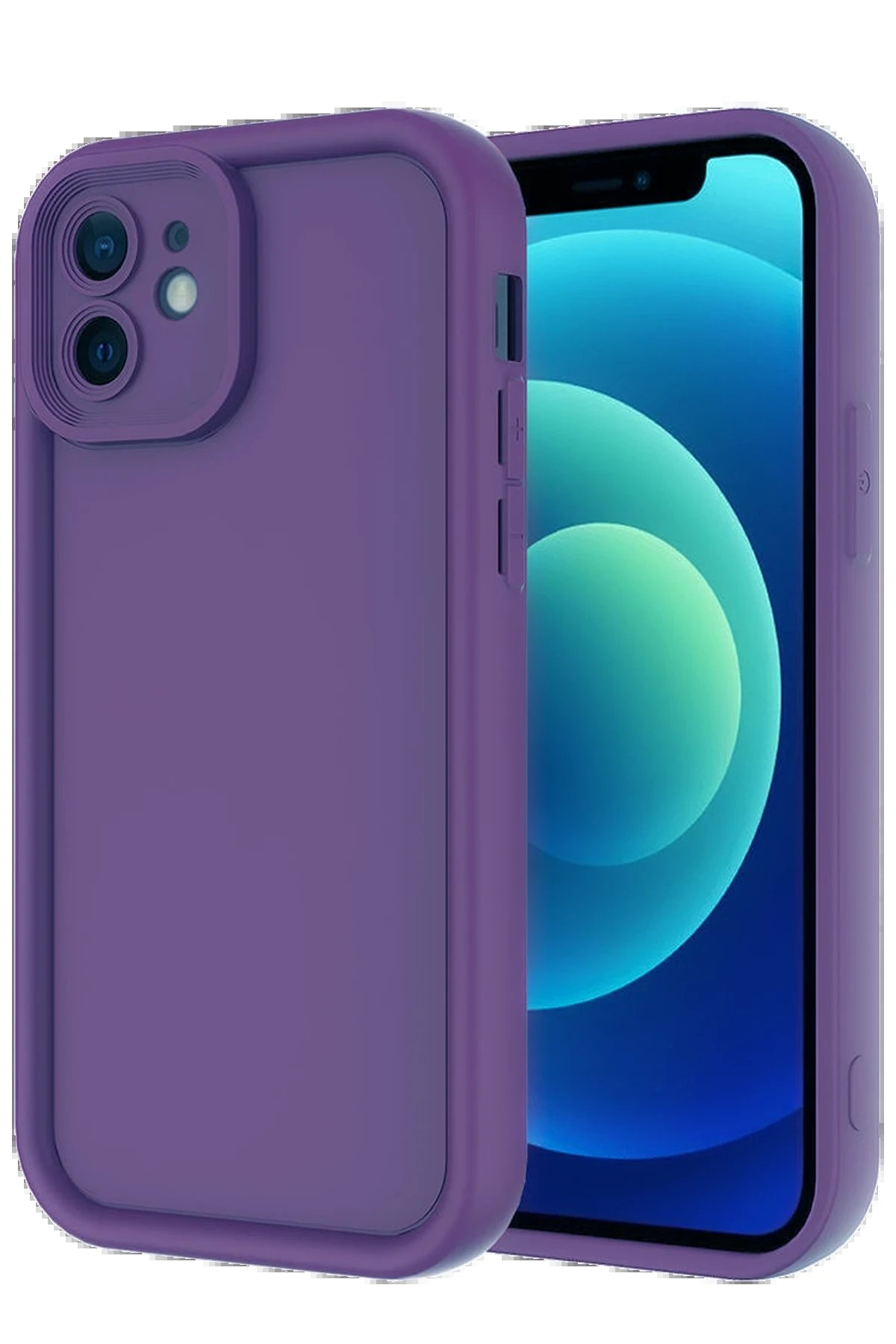 iPhone 11 Kılıf Viera Silikon - Mor-(5796)