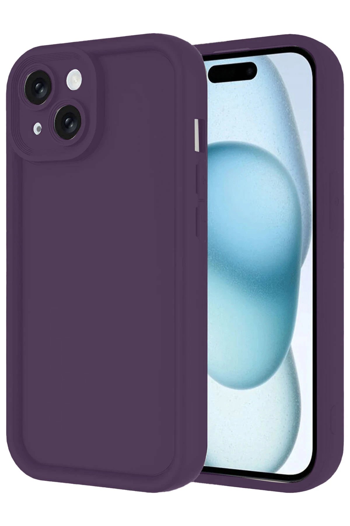 iPhone 14 Kılıf Viera Silikon - Mor-(5796)