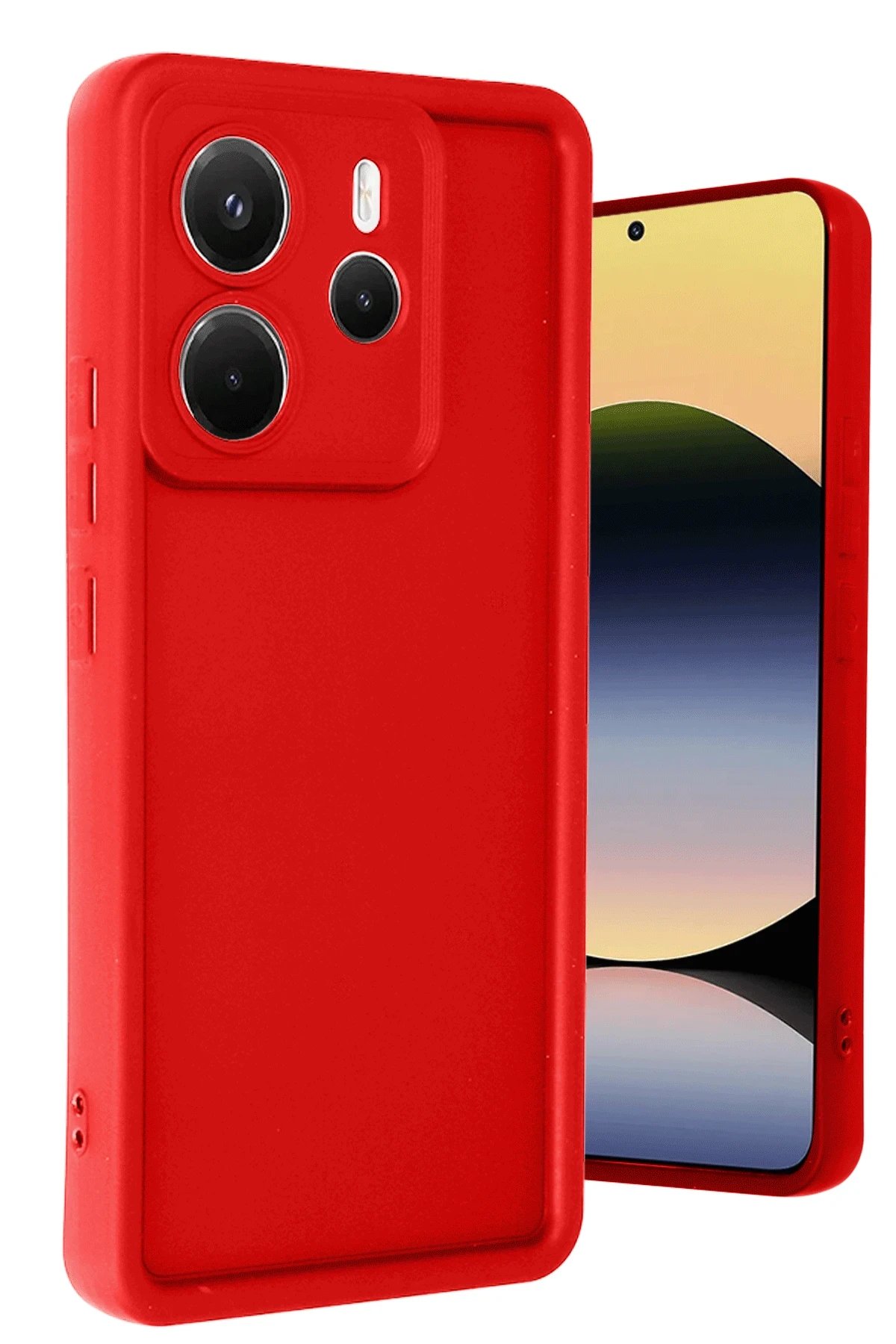 Xiaomi Redmi Note 14 4G Kılıf Viera Silikon - Kırmızı-(5796)