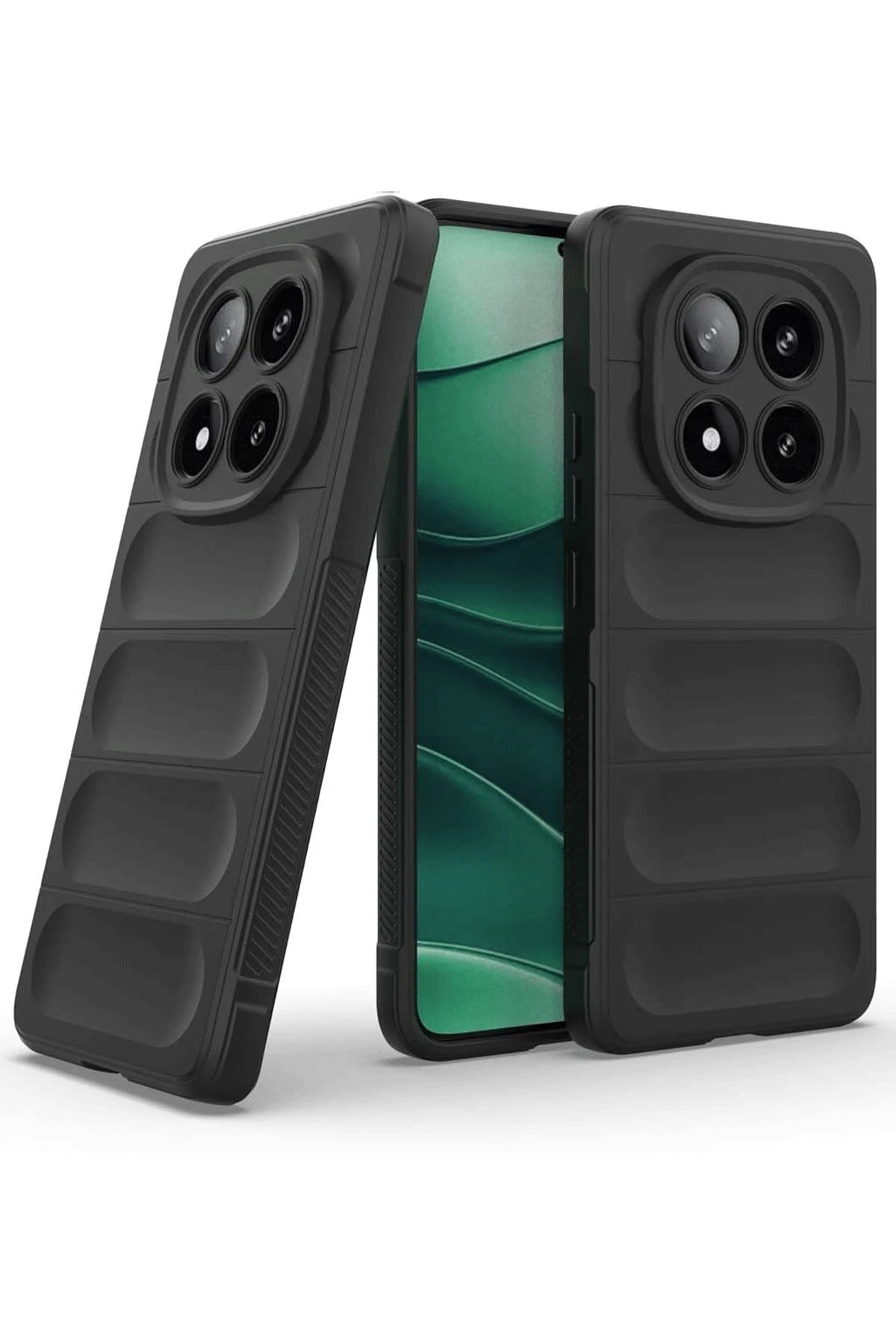 Xiaomi Redmi Note 14 Pro 4G Kılıf Optimum Silikon - Siyah-(5796)