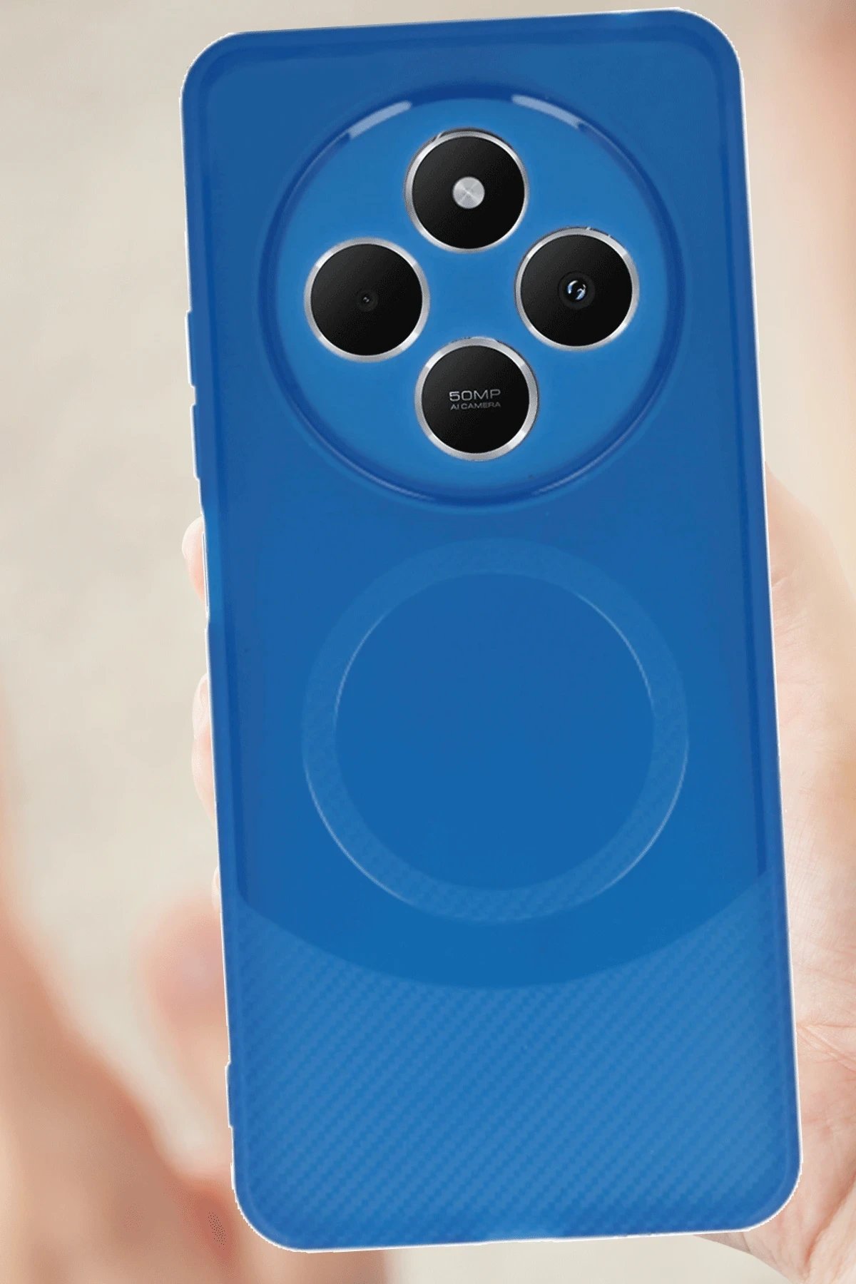 Xiaomi Redmi 14C Kılıf Maya Karbon Kapak - Siyah-(5796)