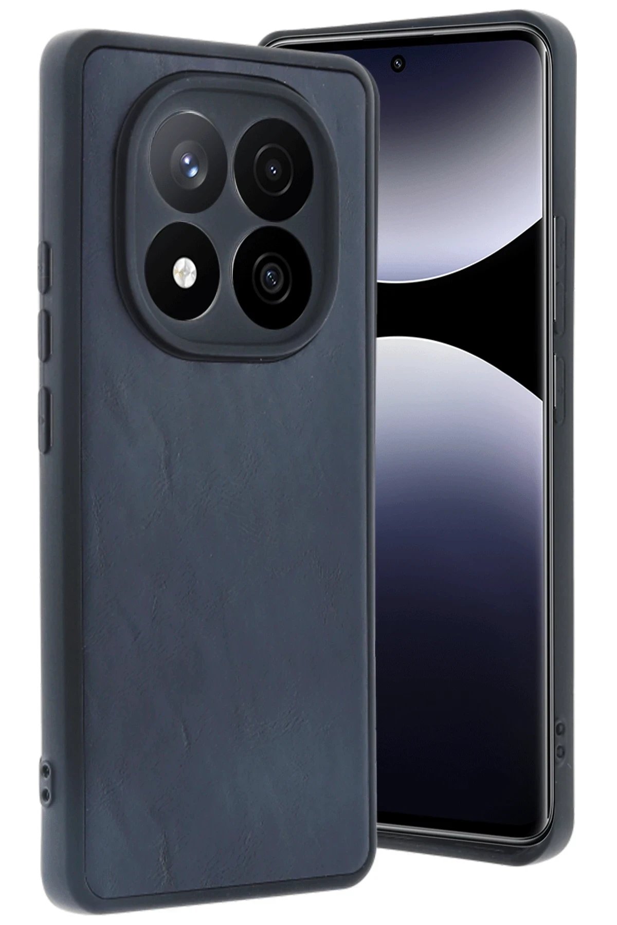 Xiaomi Redmi Note 14 Pro 4G Kılıf Aras Deri Kapak - Lacivert-(5796)
