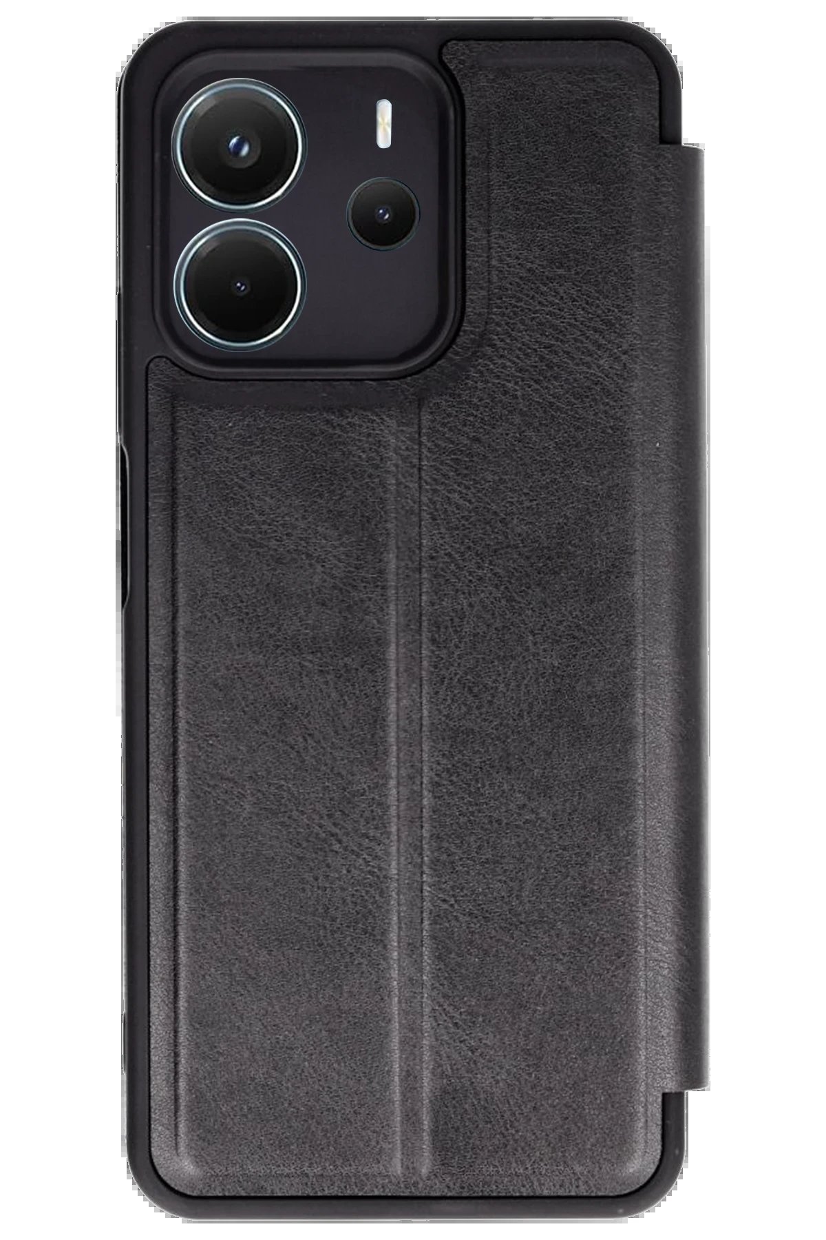 Xiaomi Redmi Note 14 4G Kılıf Flip Cover - Siyah-(5796)