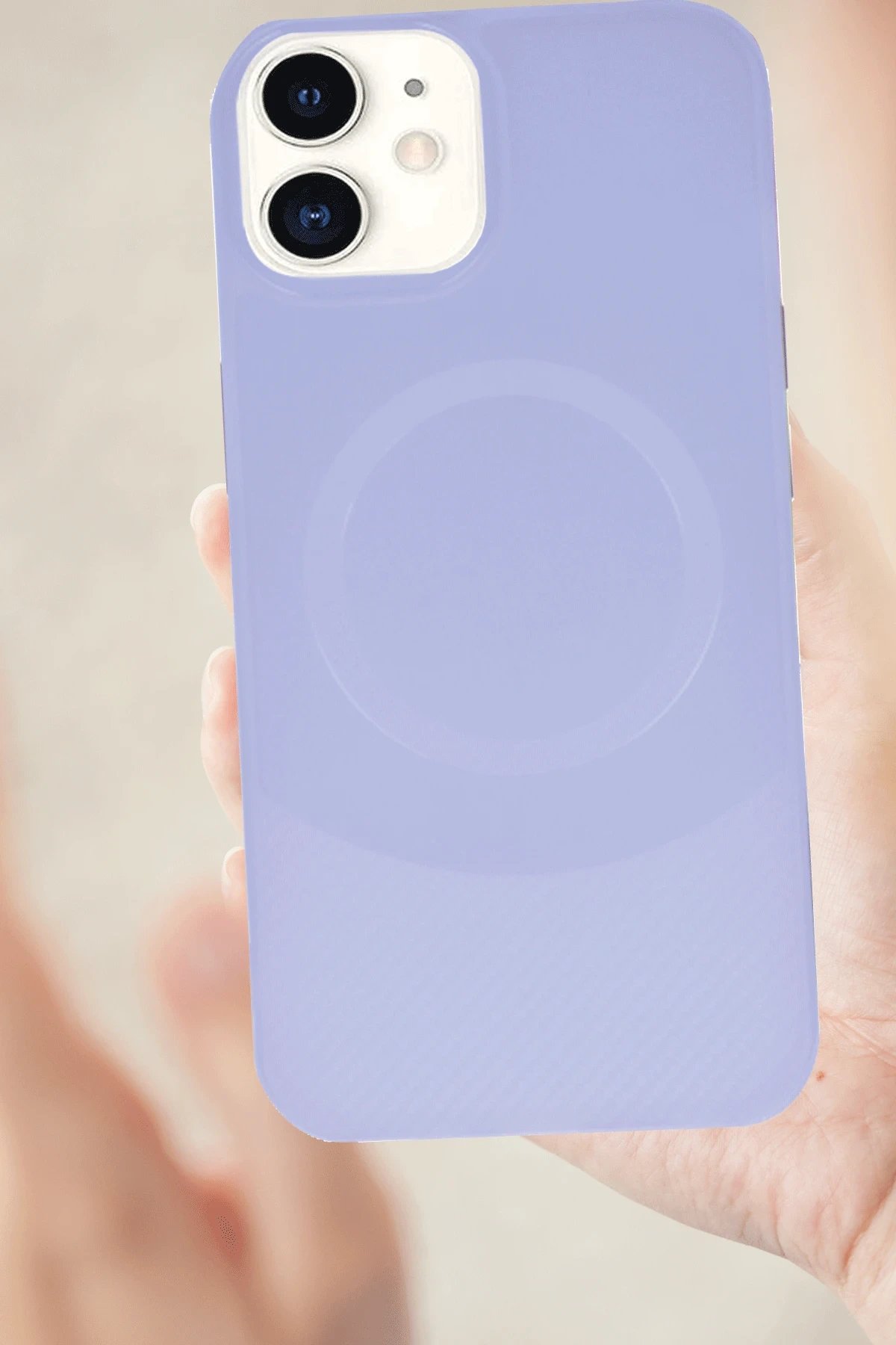 iPhone 11 Kılıf Maya Karbon Kapak - Su Yeşili-(5796)