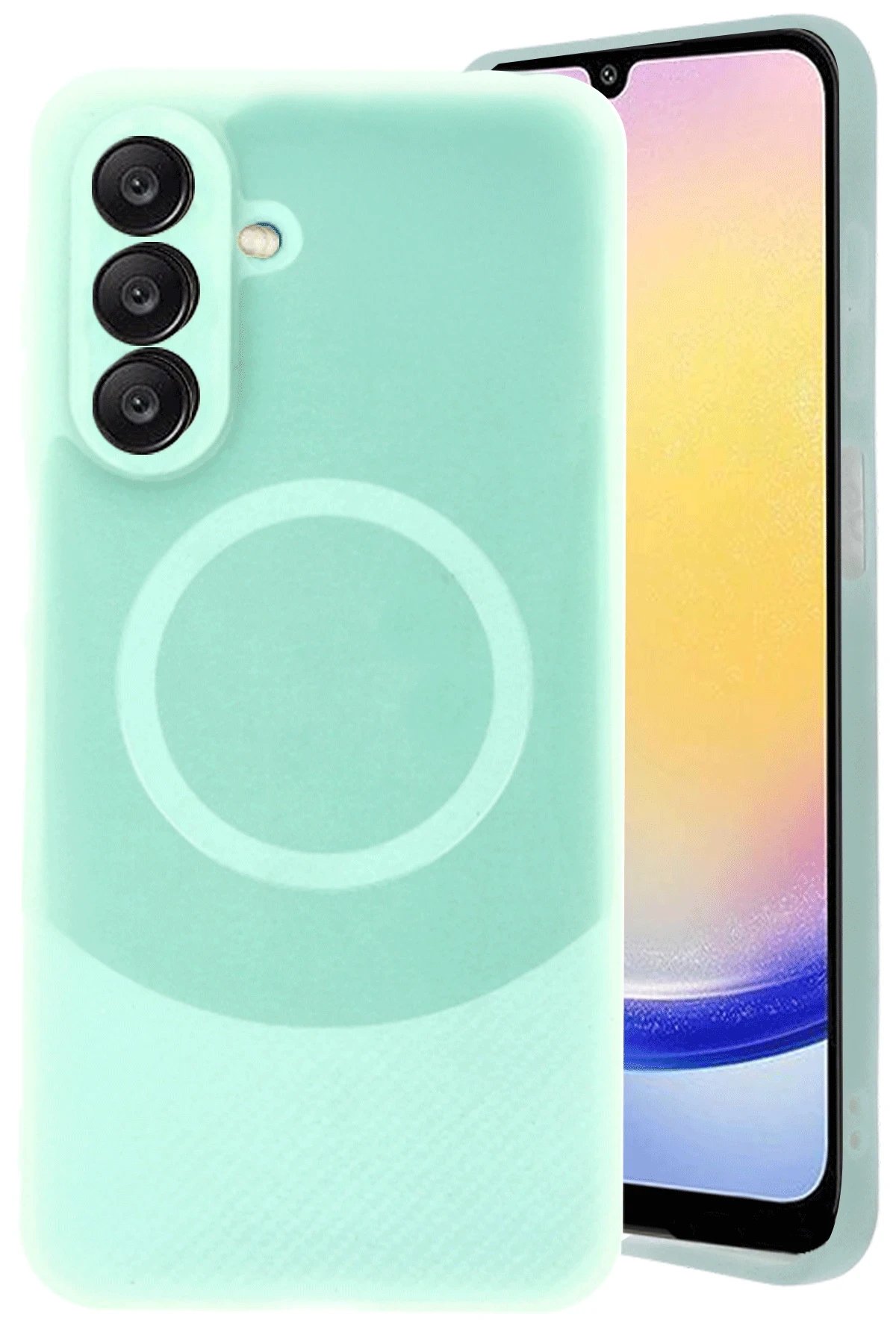 Samsung A26 Kılıf Maya Karbon Kapak - Su Yeşili-(5796)