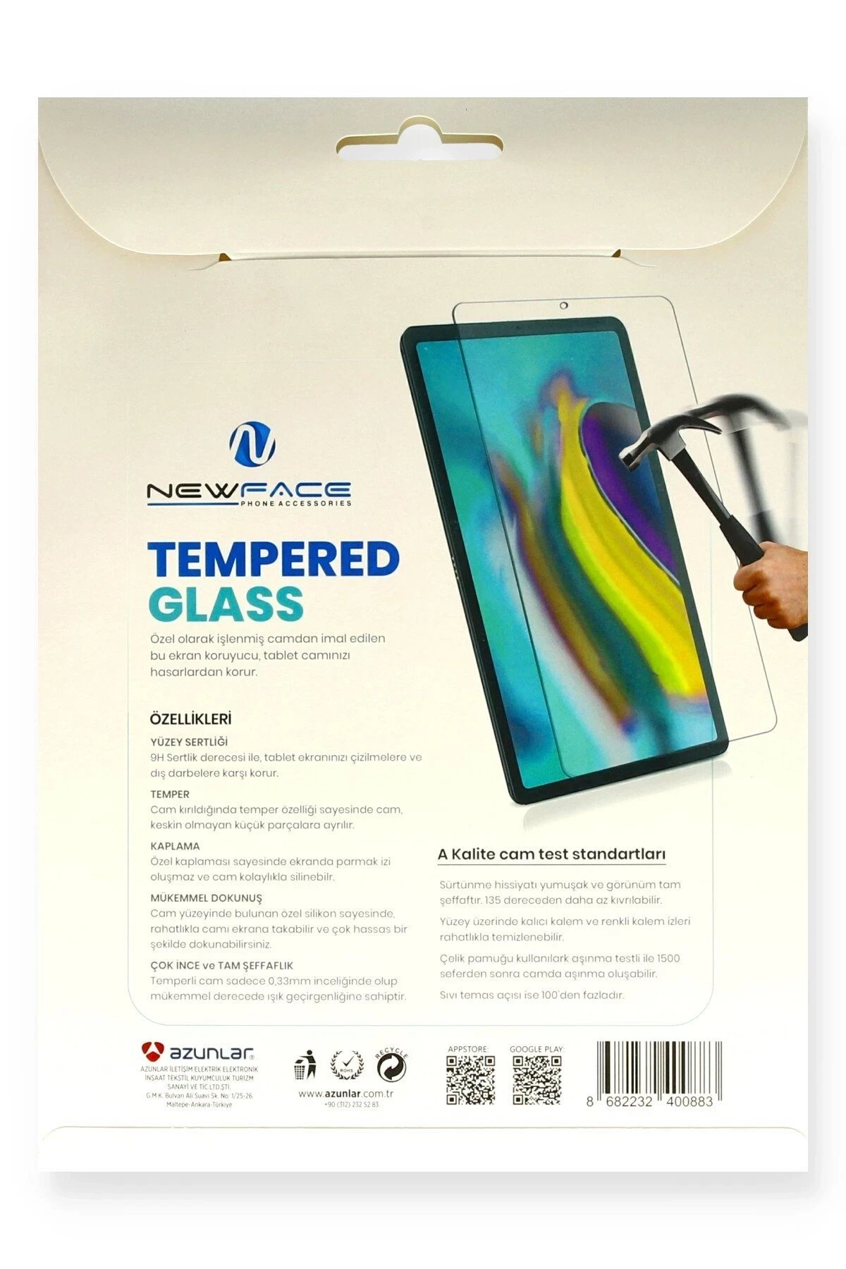 Huawei Honor Pad V9 Tablet Cam Ekran Koruyucu-(5796)