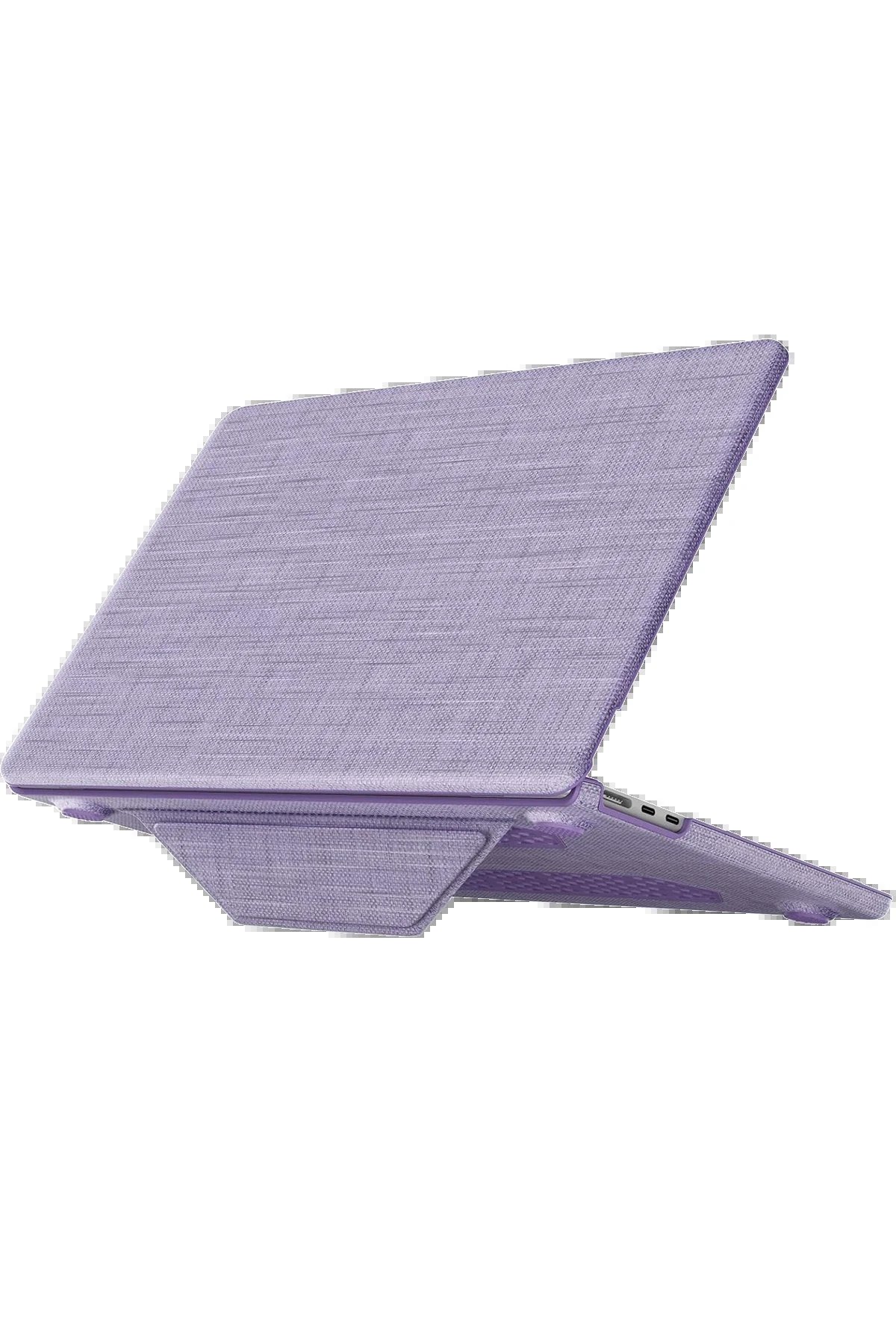 Macbook Pro 16 2021 Macbook Kumaş Kapak - Mor-(5796)