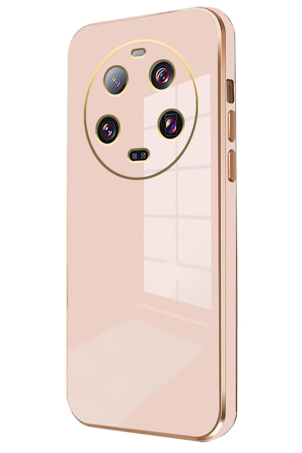 Xiaomi Mi 14 Ultra Kılıf Volet Silikon - Pembe-(5796)