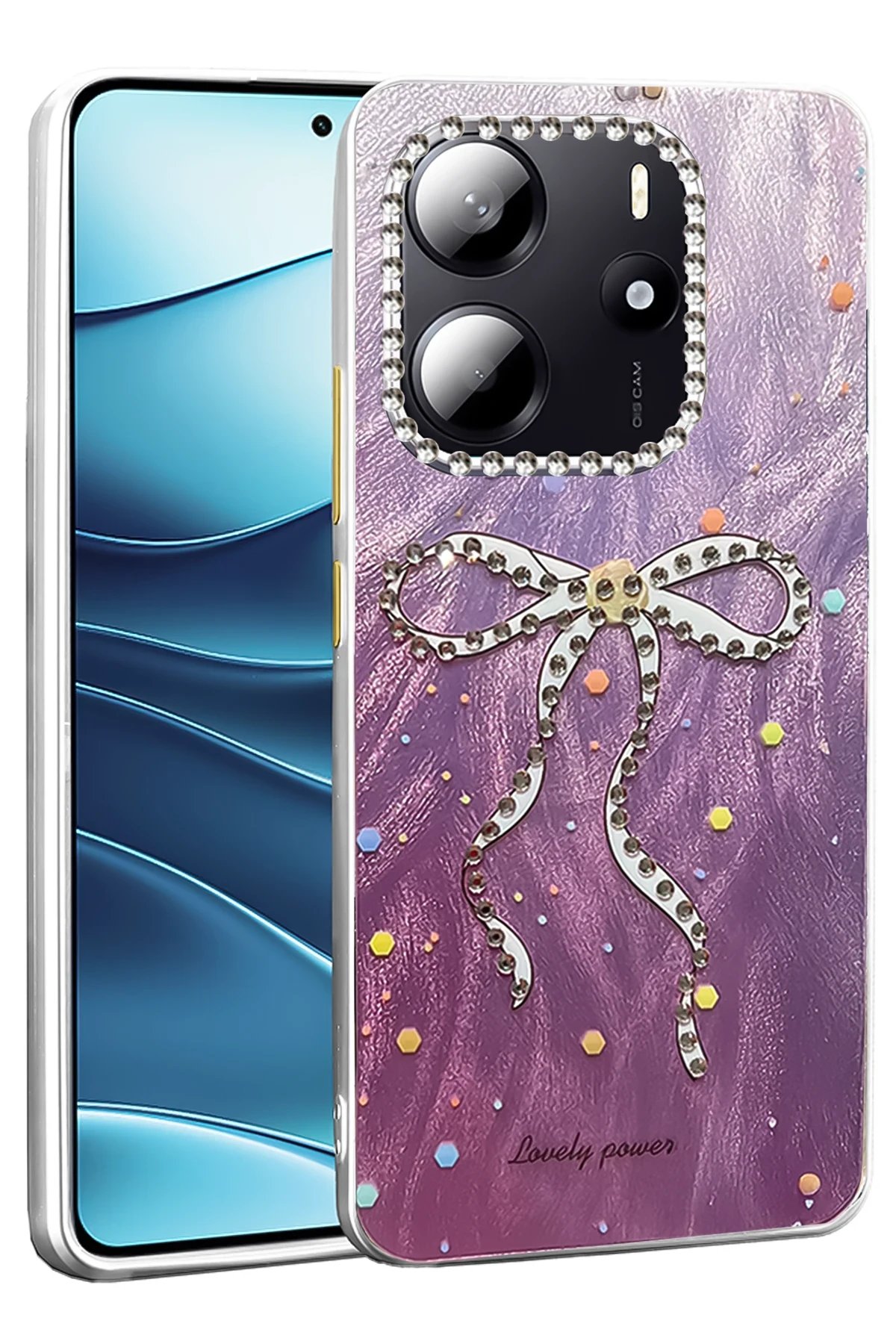 Xiaomi Redmi Note 14 4G Kılıf Blade Aynalı Desenli Kapak - Desen 1-(5796)