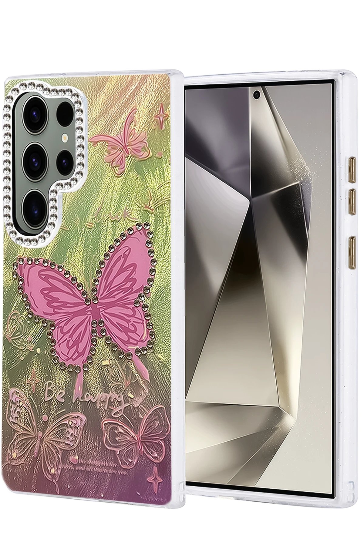 Samsung Galaxy S23 Ultra Kılıf Blade Aynalı Desenli Kapak - Desen 5-(5796)