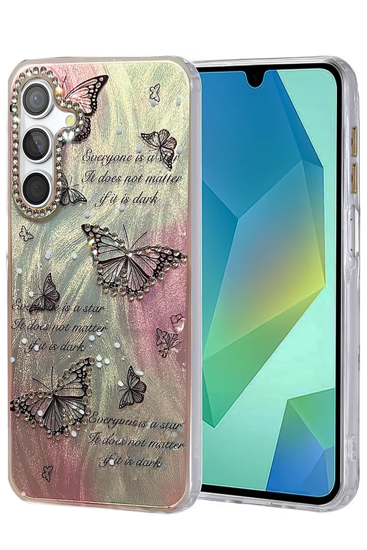 Samsung Galaxy A15 4G Kılıf Blade Aynalı Desenli Kapak - Desen 6-(5796)