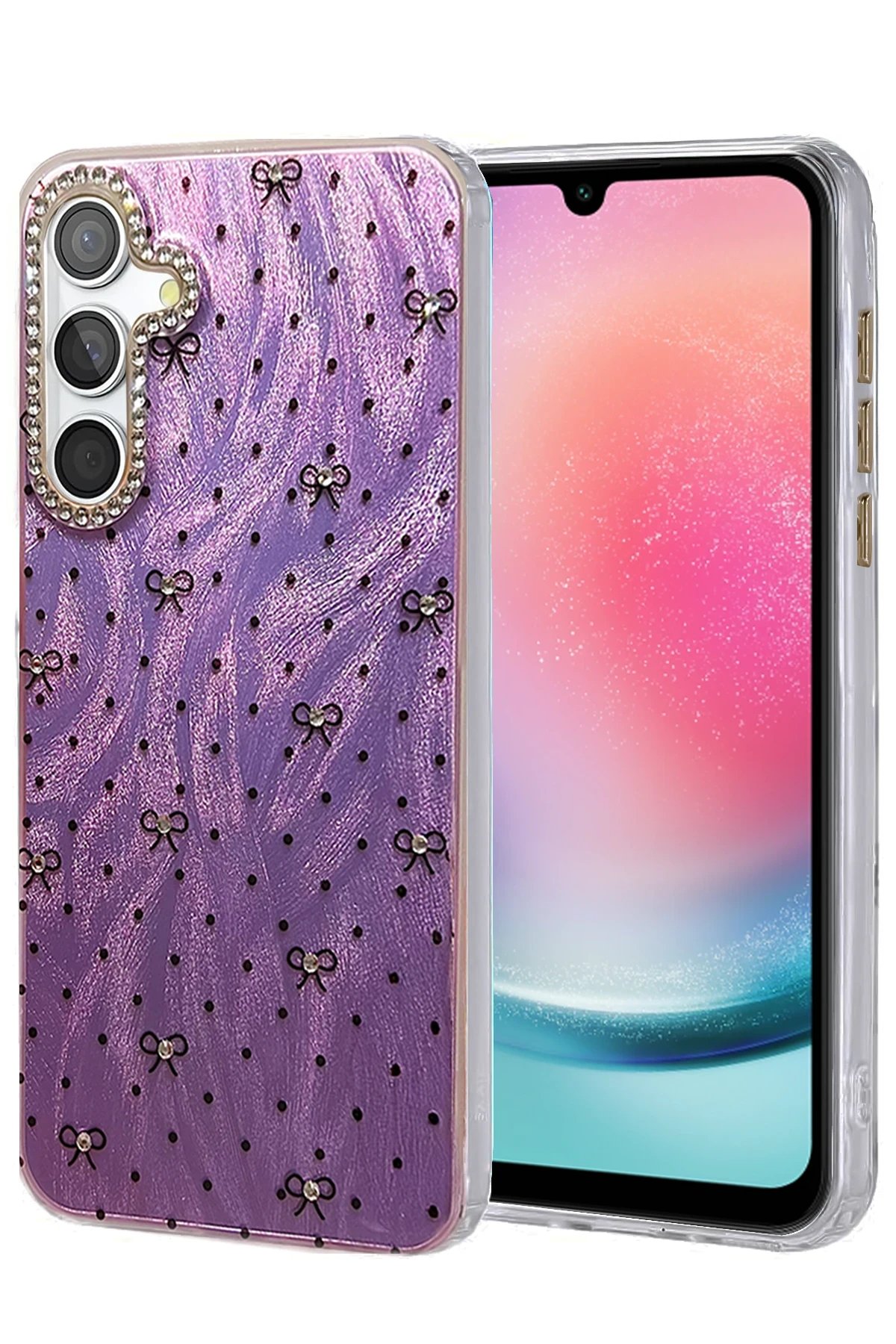 Samsung Galaxy A24 4G Kılıf Blade Aynalı Desenli Kapak - Desen 2-(5796)
