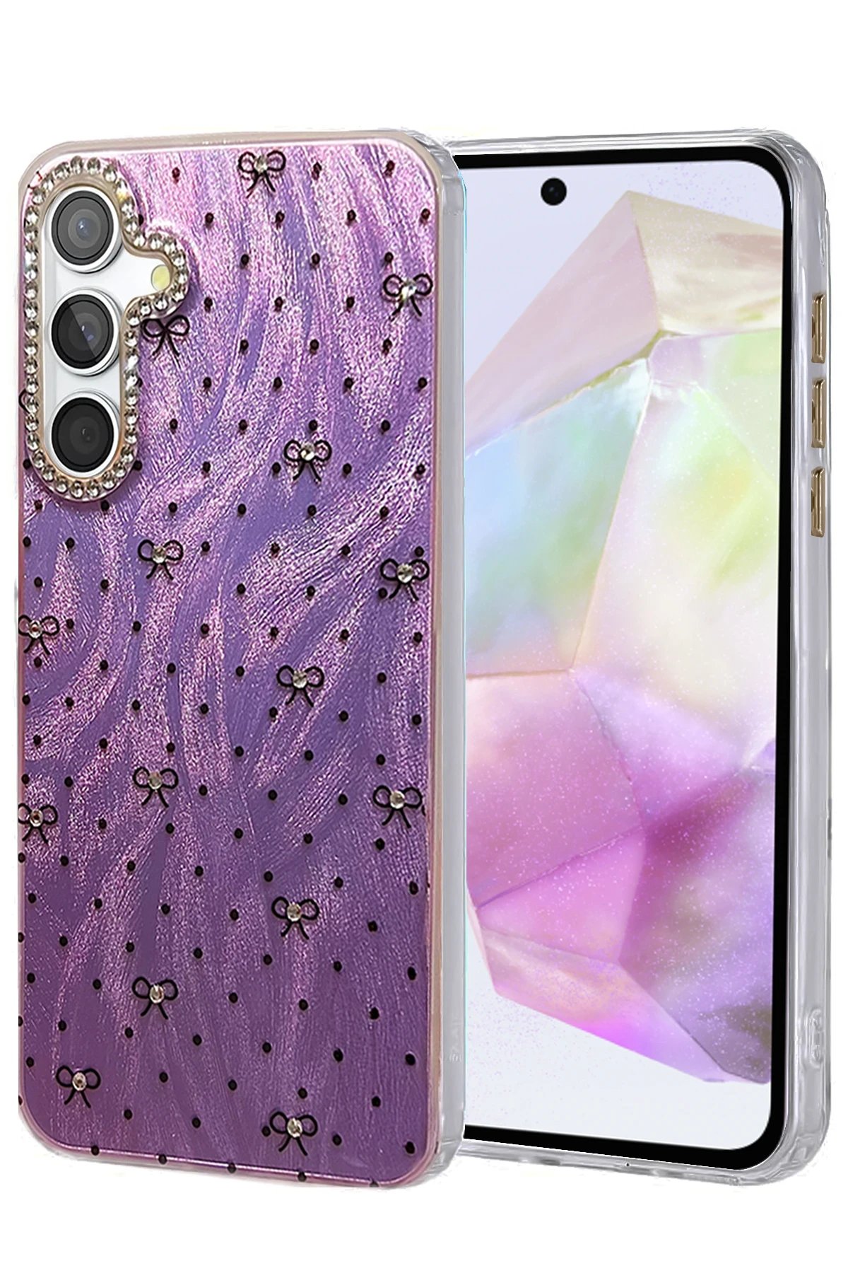 Samsung Galaxy A35 5G Kılıf Blade Aynalı Desenli Kapak - Desen 2-(5796)