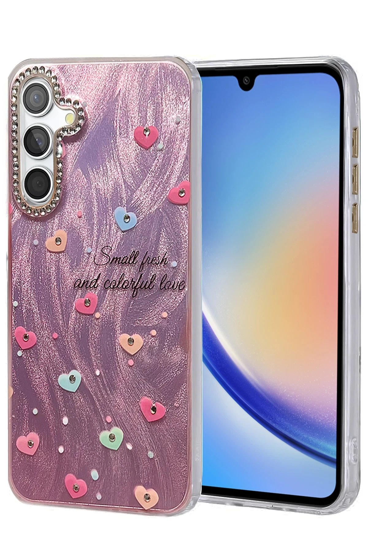 Samsung Galaxy A34 5G Kılıf Blade Aynalı Desenli Kapak - Desen 8-(5796)