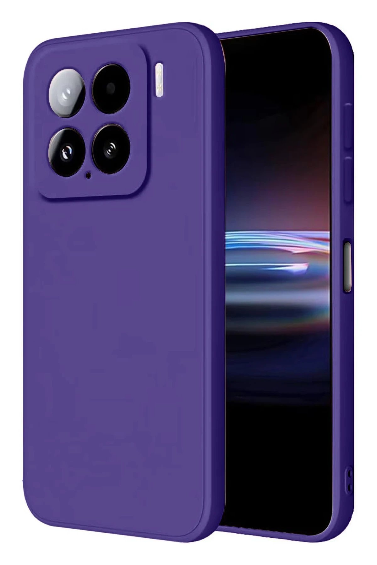 Xiaomi Mi 15 Kılıf Nano içi Kadife Silikon - Mor-(5796)