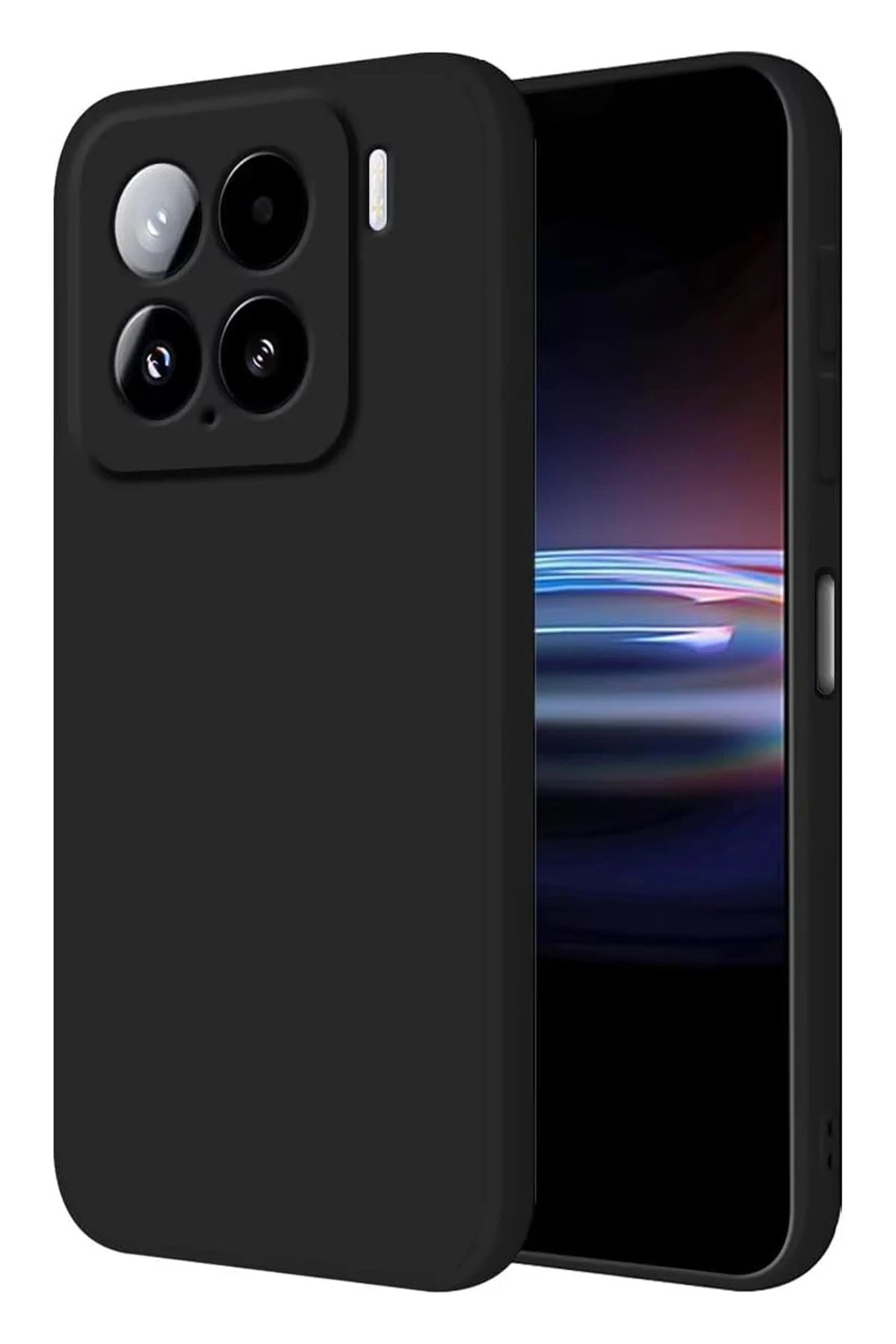 Xiaomi Mi 15 Pro Kılıf Nano içi Kadife Silikon - Siyah-(5796)