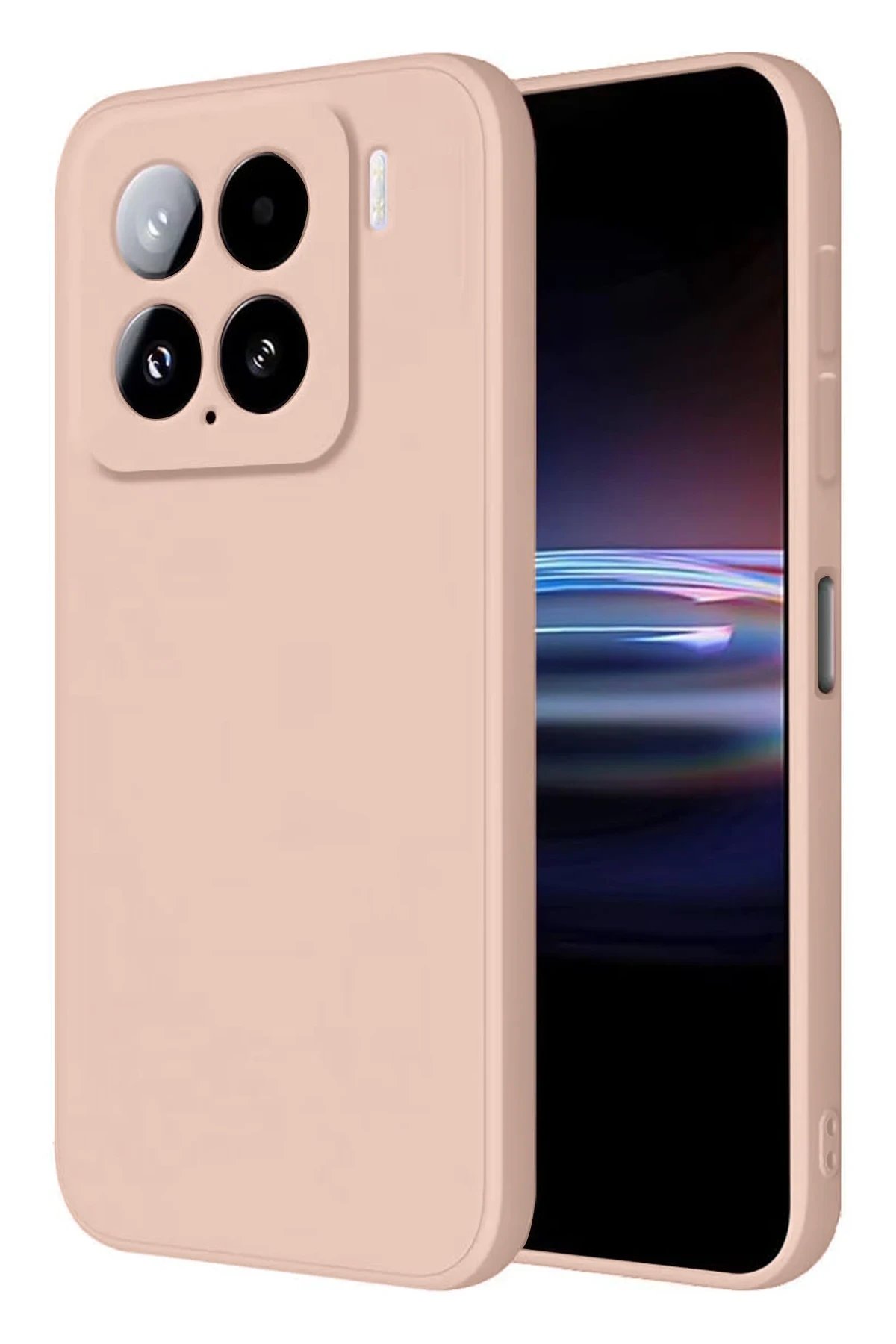 Xiaomi Mi 15 Pro Kılıf Nano içi Kadife Silikon - Pudra-(5796)