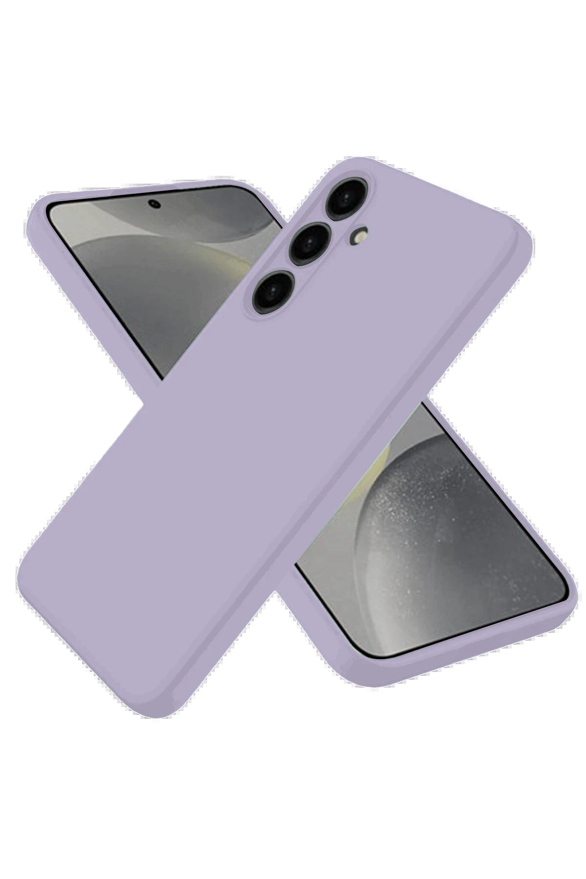 Samsung Galaxy S25 Kılıf Nano içi Kadife Silikon - Lila-(5796)