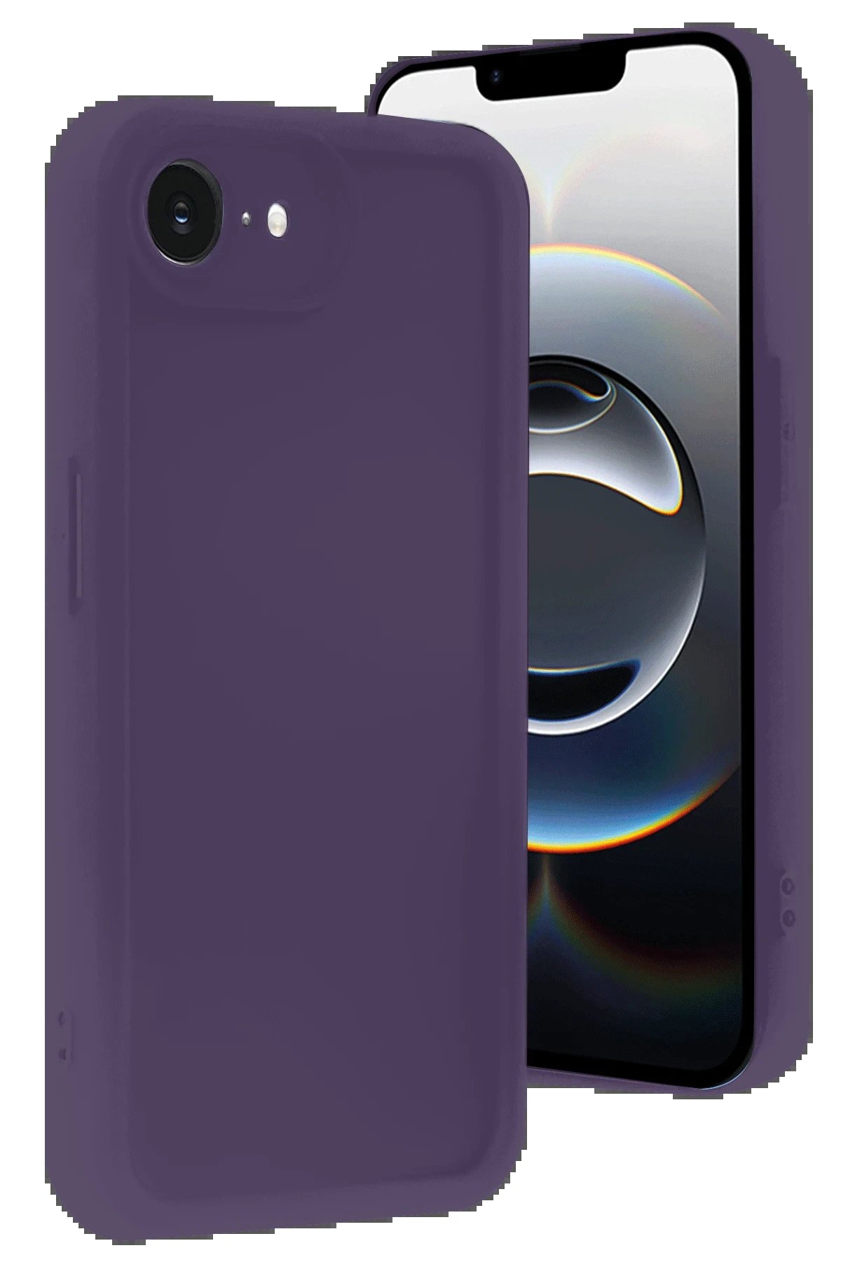 iPhone 16E Kılıf Viera Silikon - Mor-(5796)