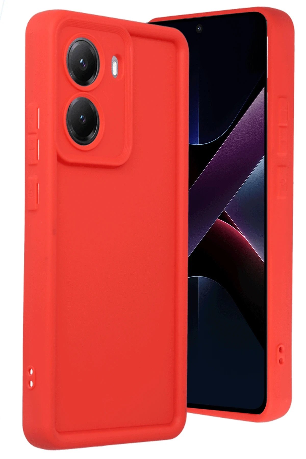 Xiaomi Poco X7 Pro Viera Silikon - Kırmızı-(5796)