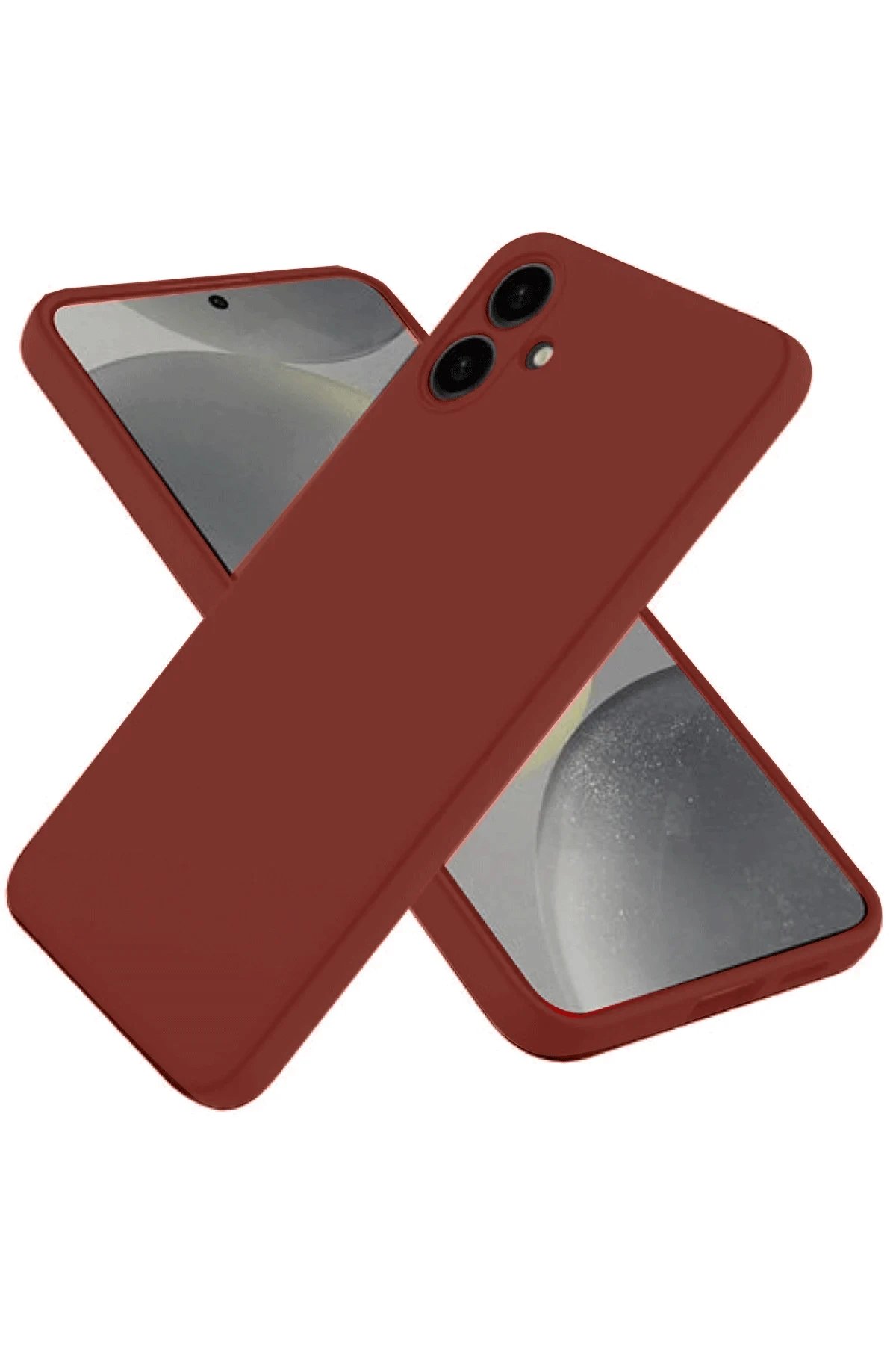 Samsung Galaxy A06 Kılıf First Silikon - Bordo-(5796)