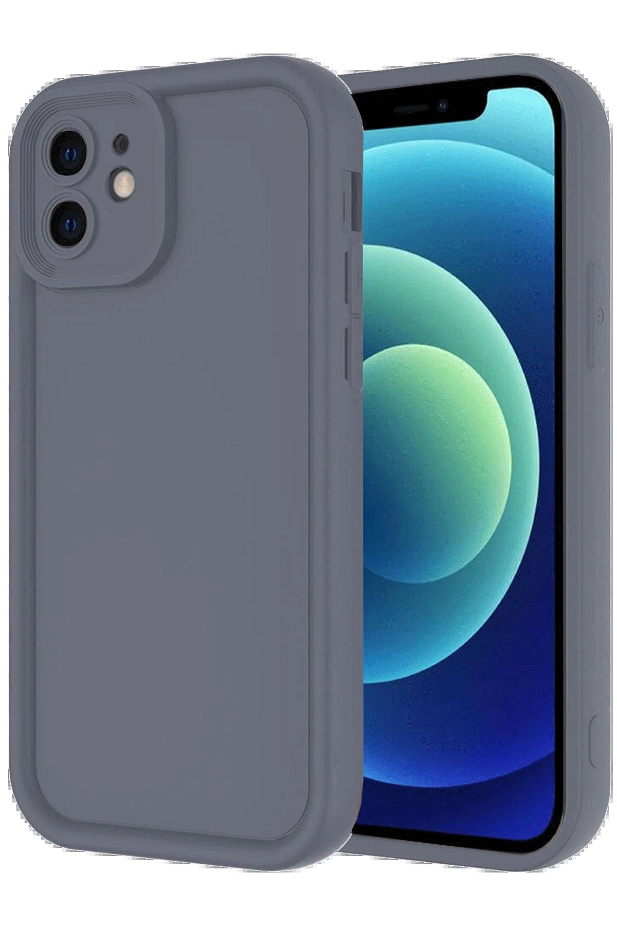 iPhone 11 Kılıf Viera Silikon - Gri-(5796)