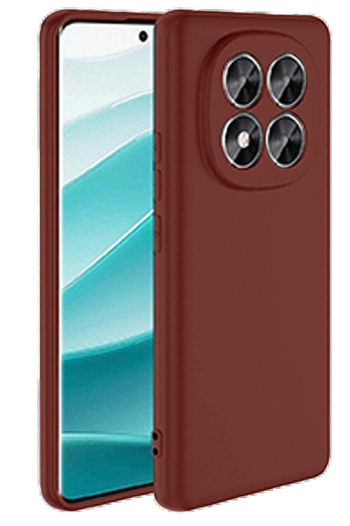 Xiaomi Redmi Note 14 Pro 4G Kılıf First Silikon - Bordo-(5796)