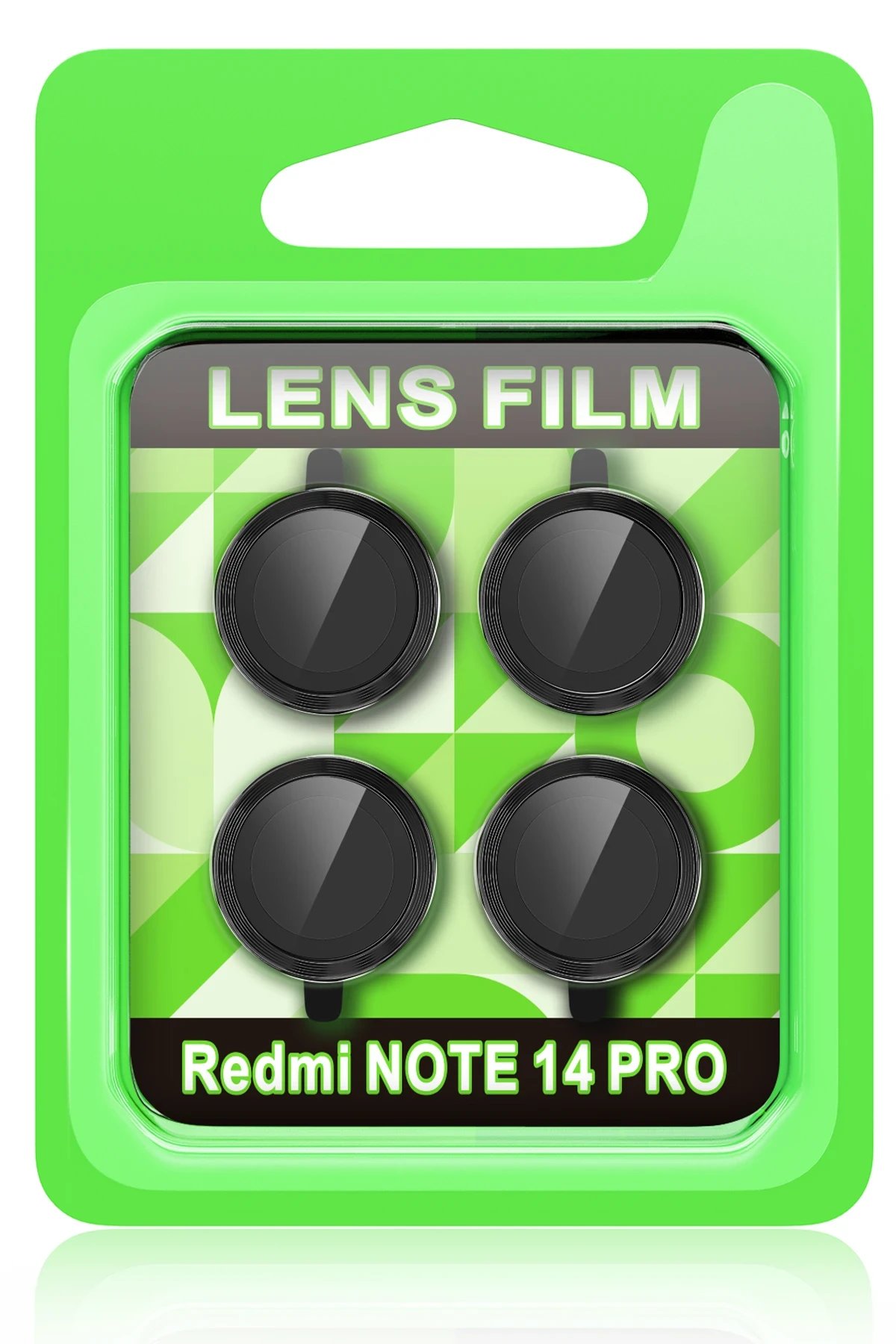 Xiaomi Redmi Note 14 Pro 5G Raze Metal Kamera Lens - Siyah-(5796)