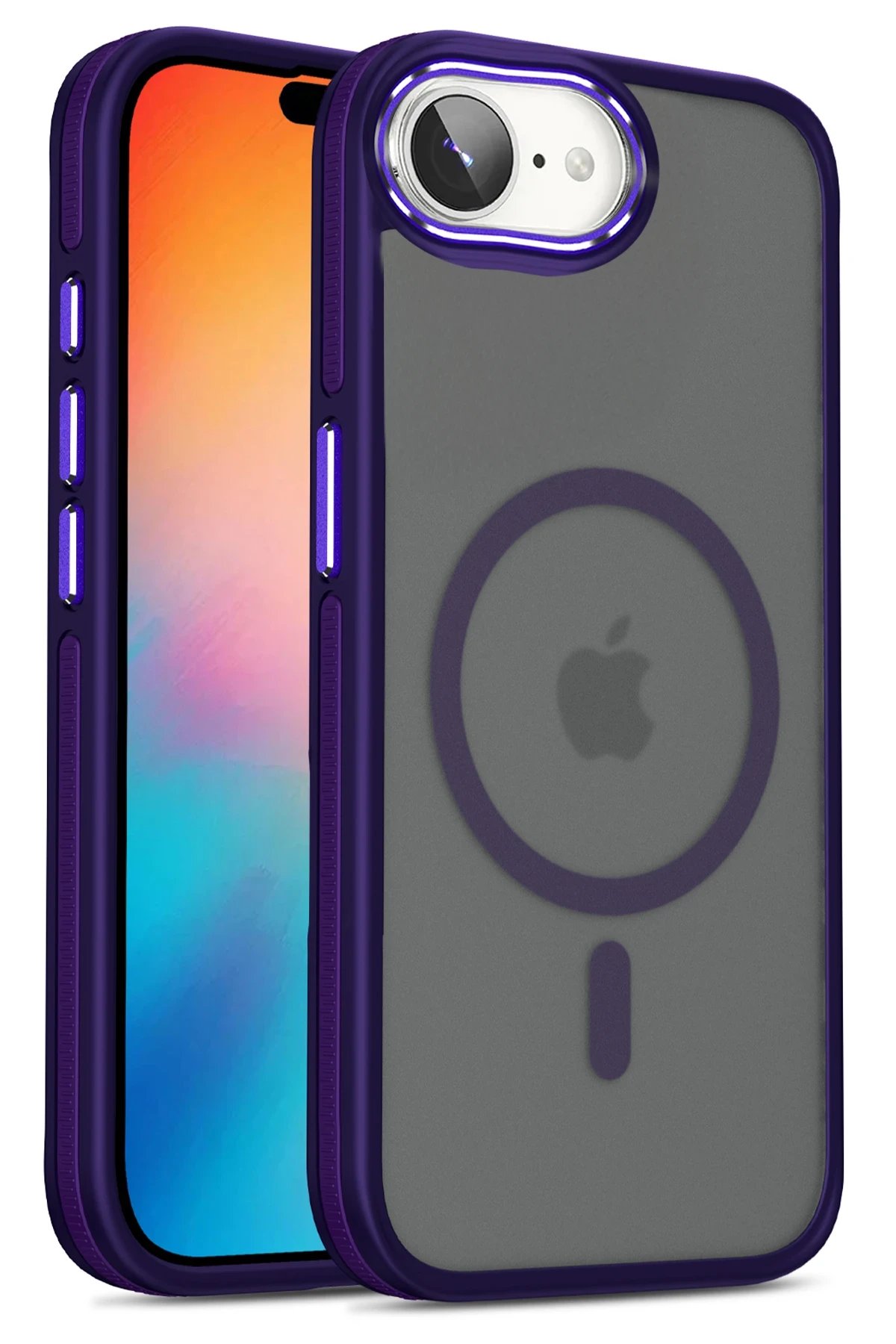 iPhone 16E Winner Magsafe Kapak - Derin Mor-(5796)