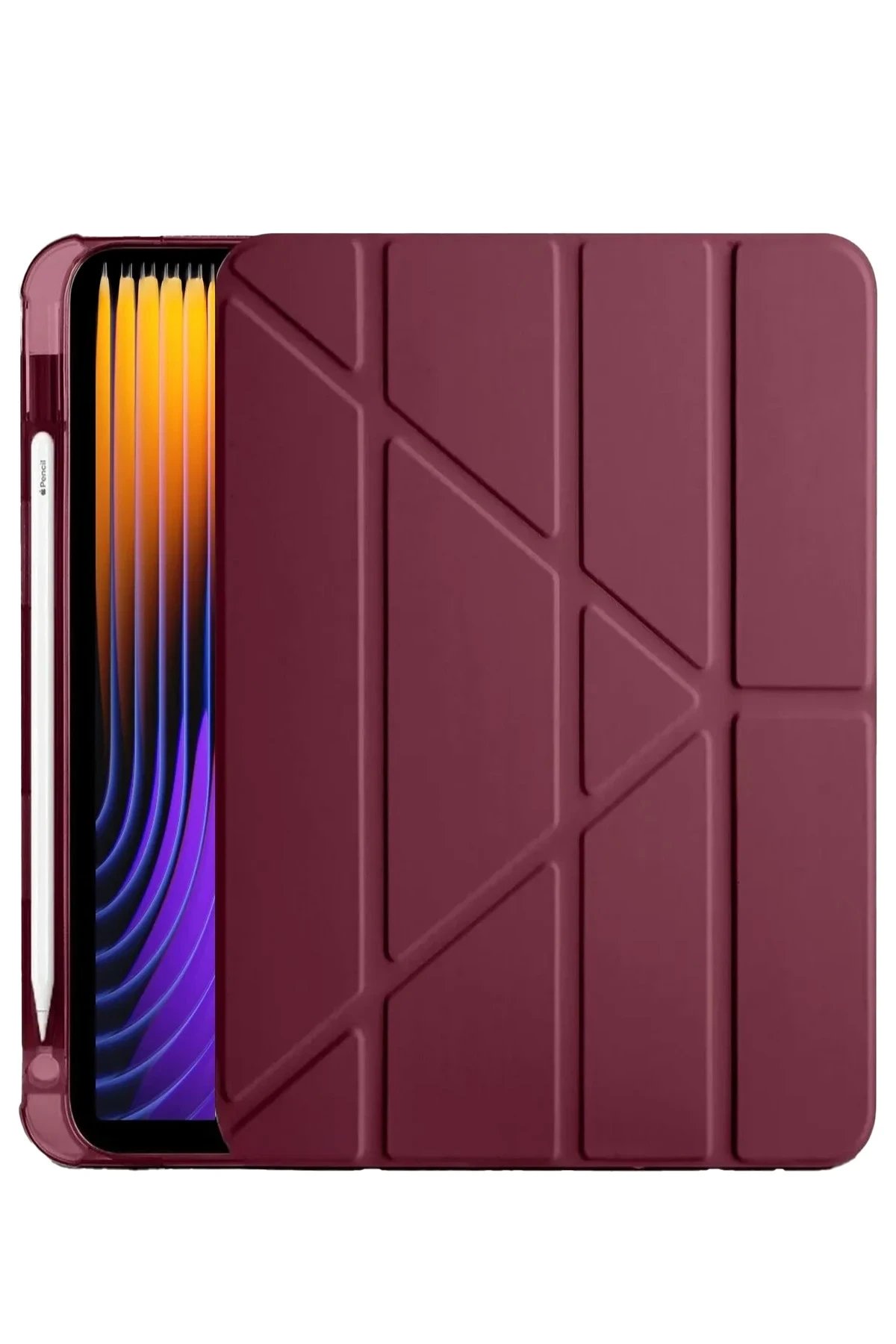 Xiaomi Pad 7 Pro Kılıf Kalemlikli Mars Tablet Kılıfı - Mor-(5796)