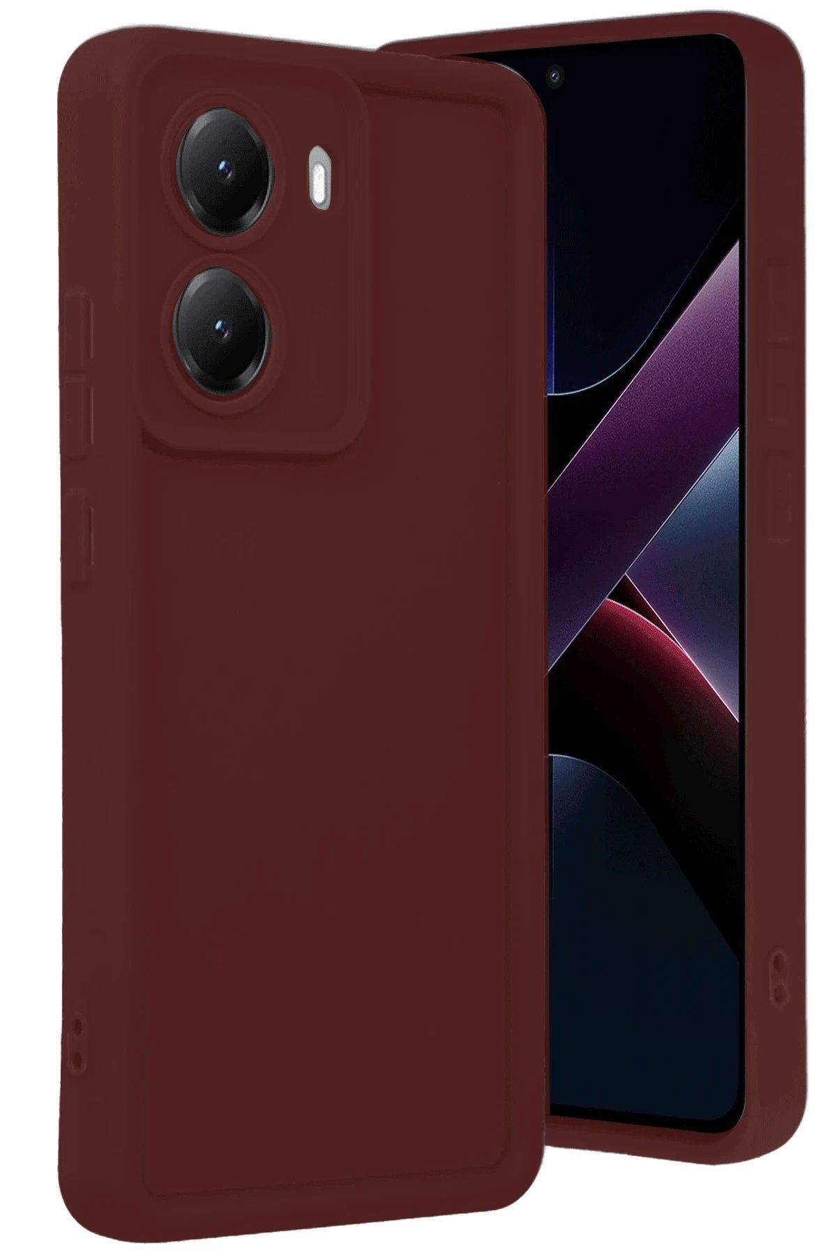 Xiaomi Poco X7 Pro Viera Silikon - Bordo-(5796)